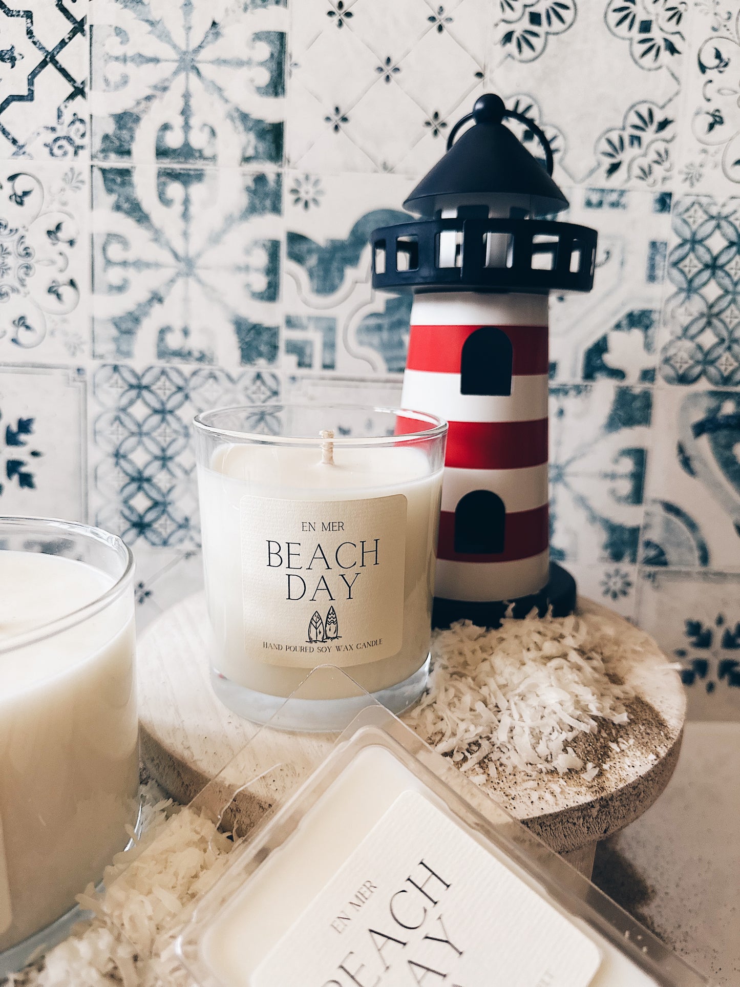 en mer | beach day | soy wax candle