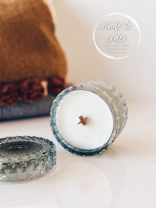 en mer LTD | the rains | wooden wick soy wax candle