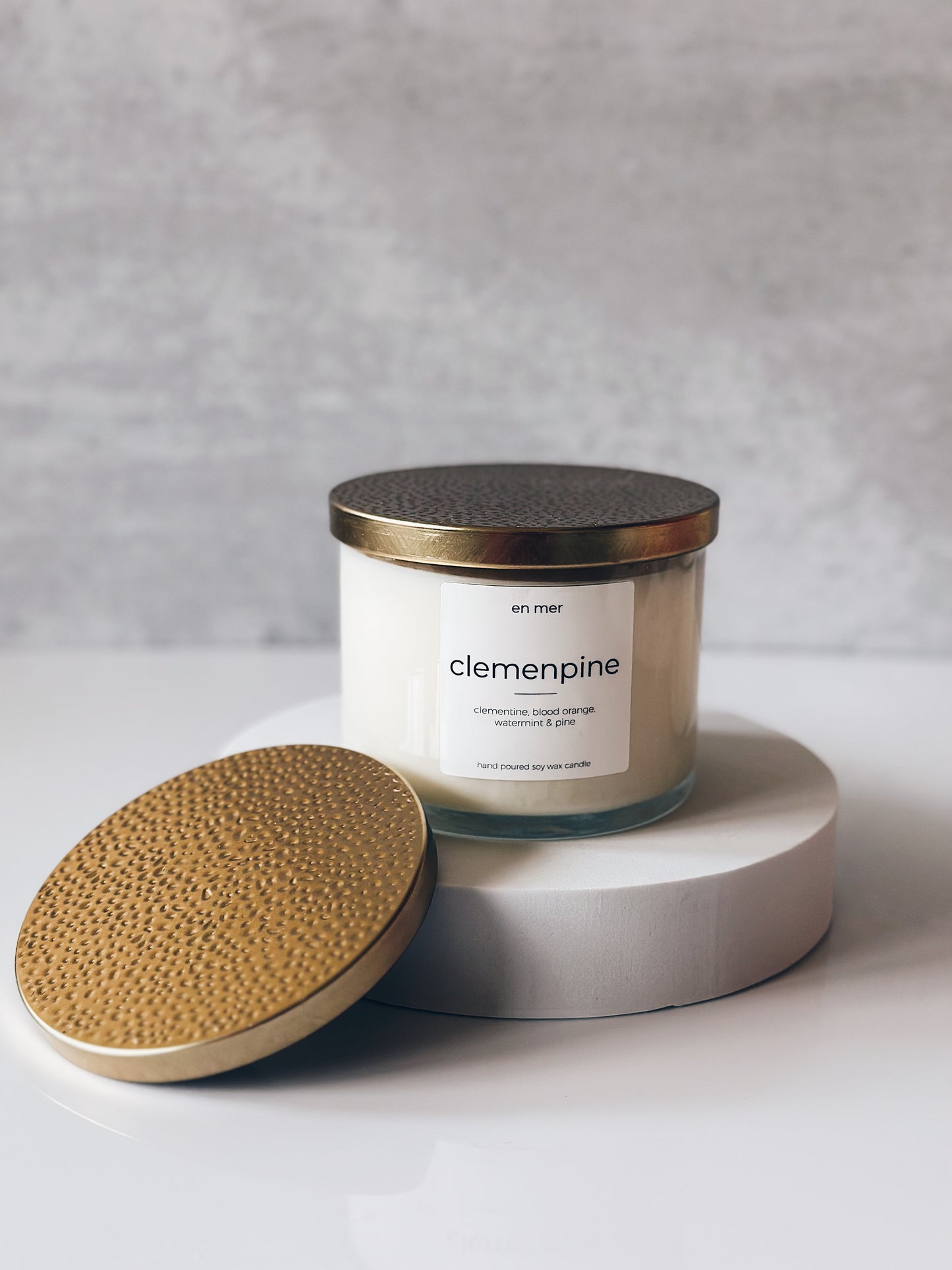 en mer | medium candle lids