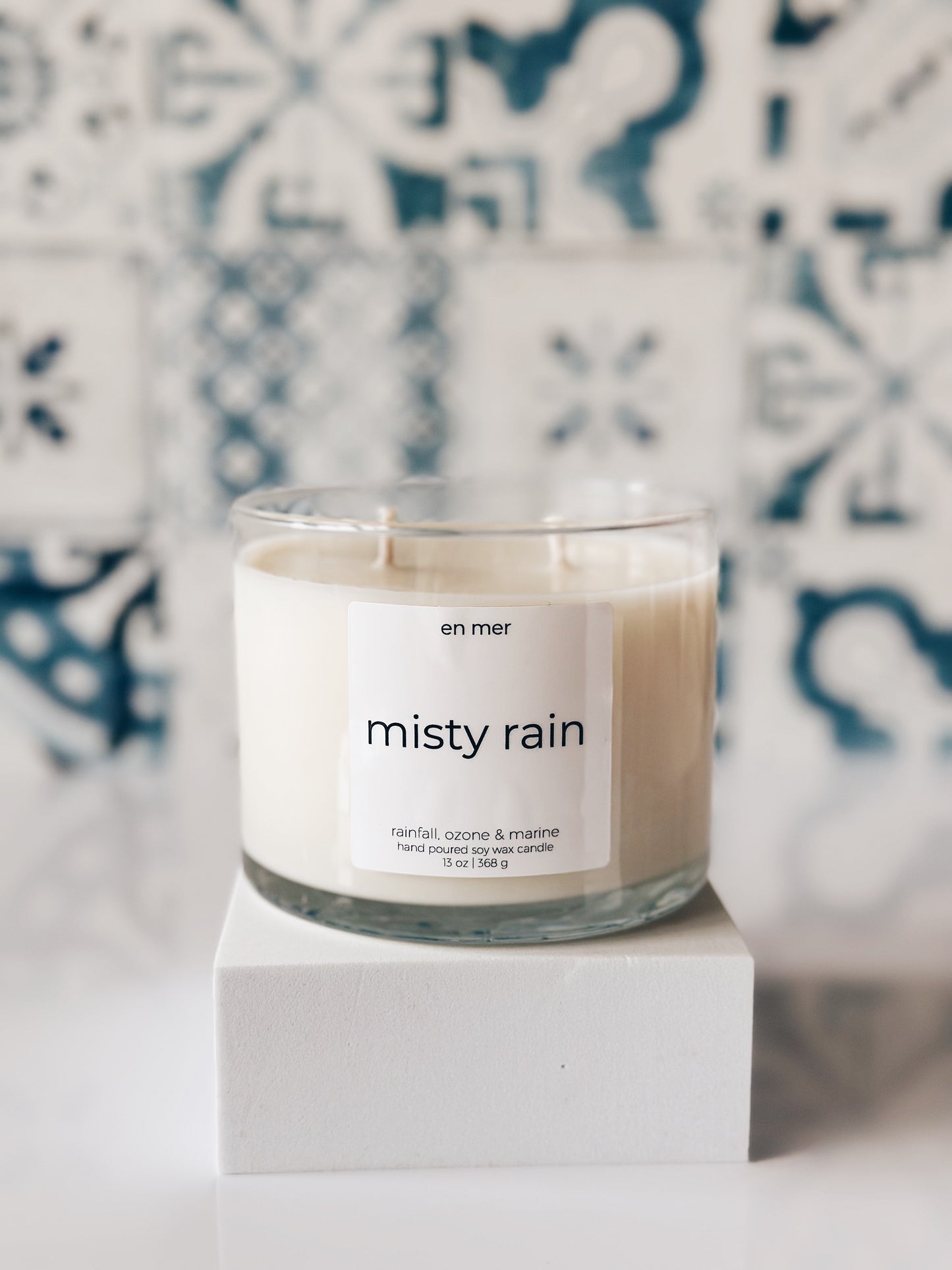 en mer | misty rain | soy wax candle & melts