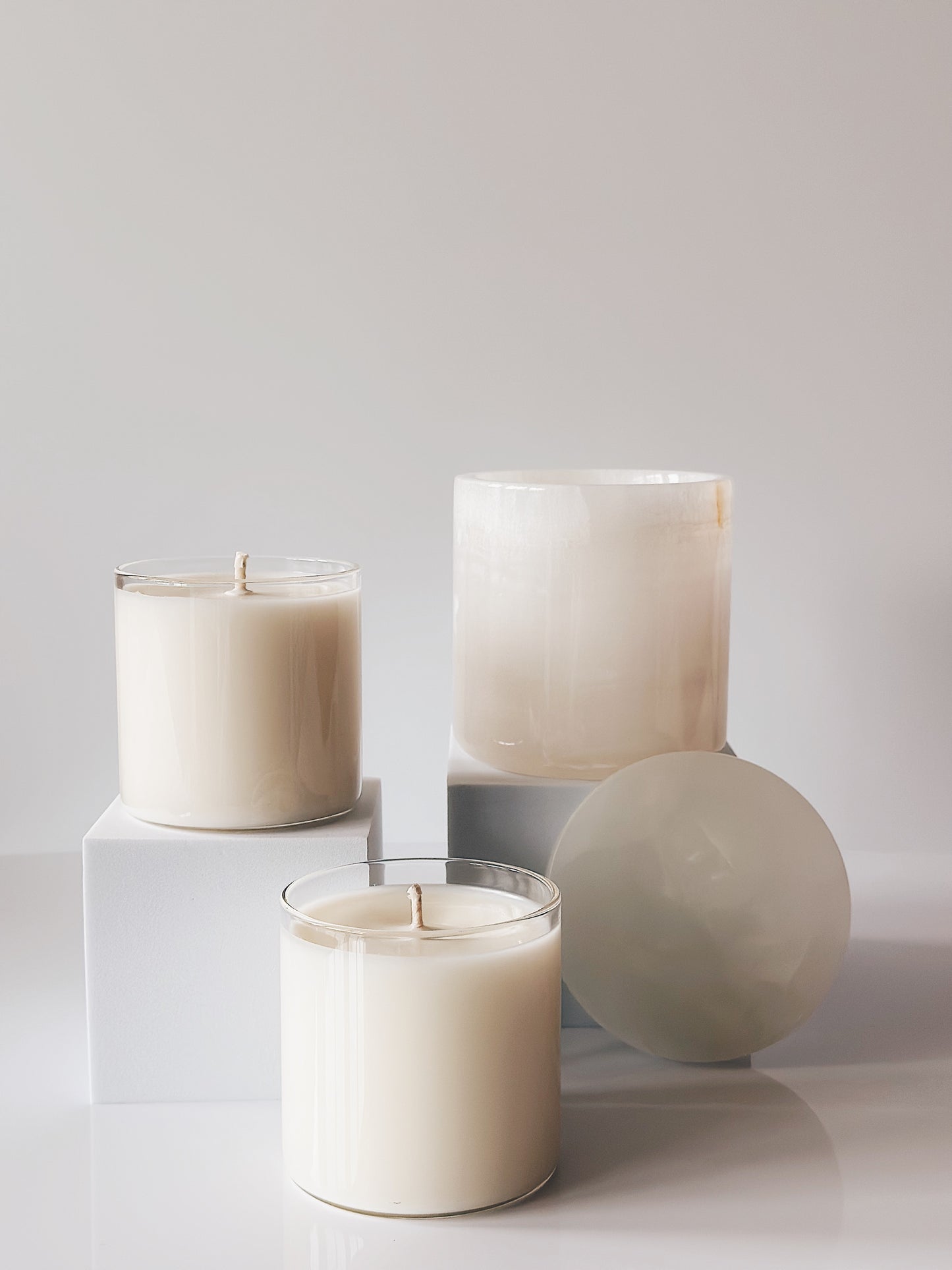 en mer LTD | refillable onyx set | limited batch soy wax candle set