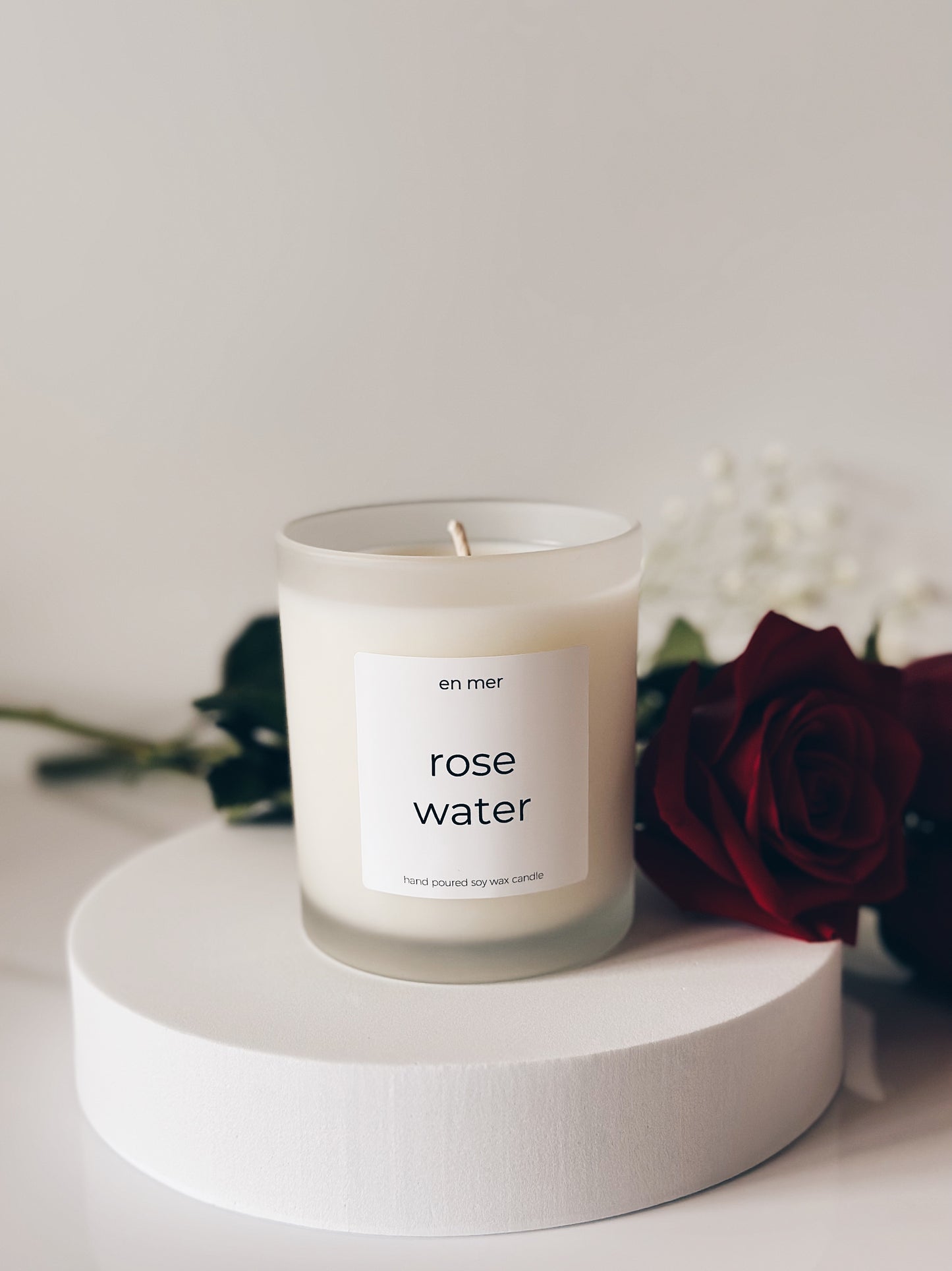 en mer | rose water | soy wax candle & melts