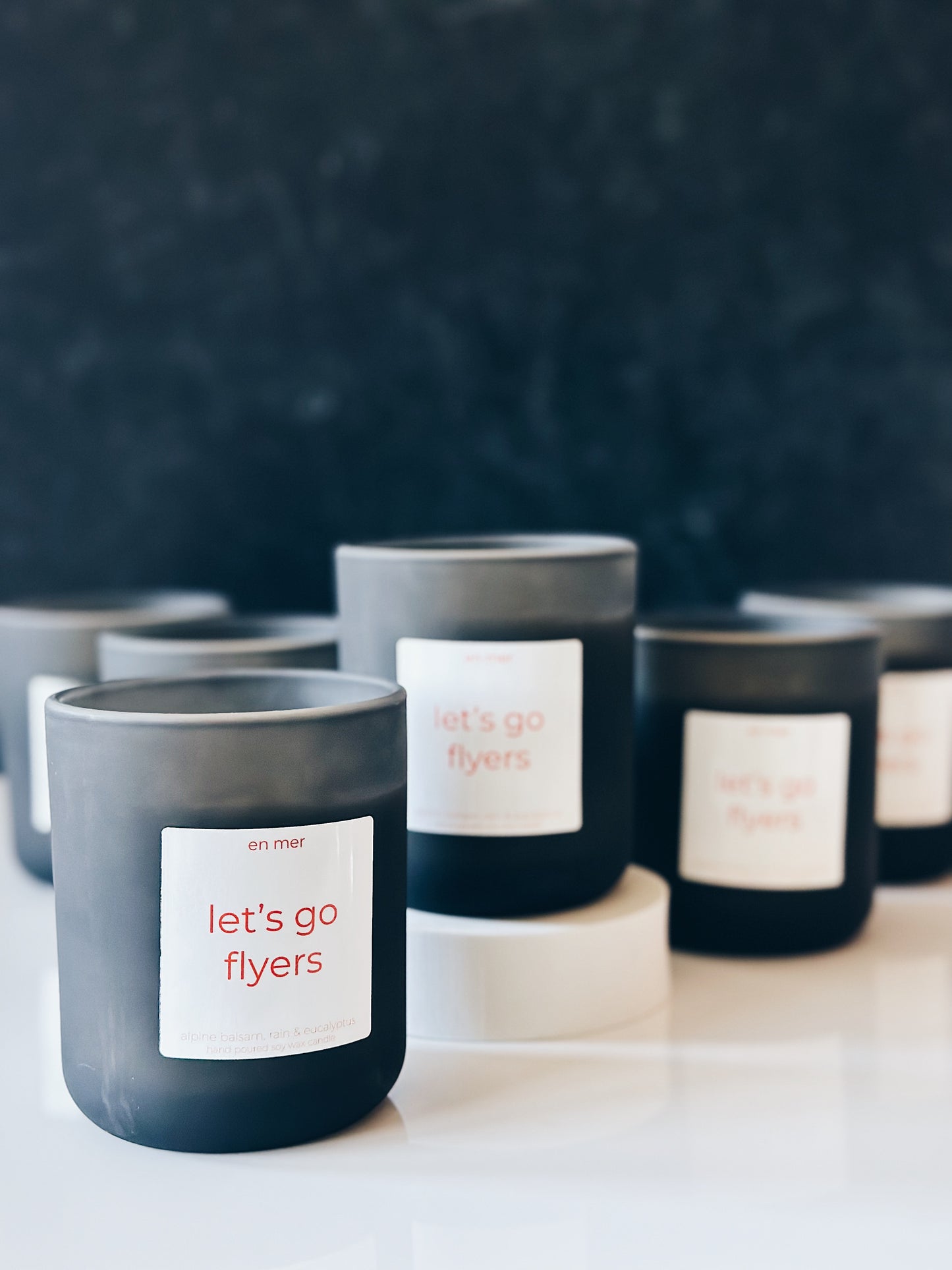 en mer | let's go flyers | soy wax candle