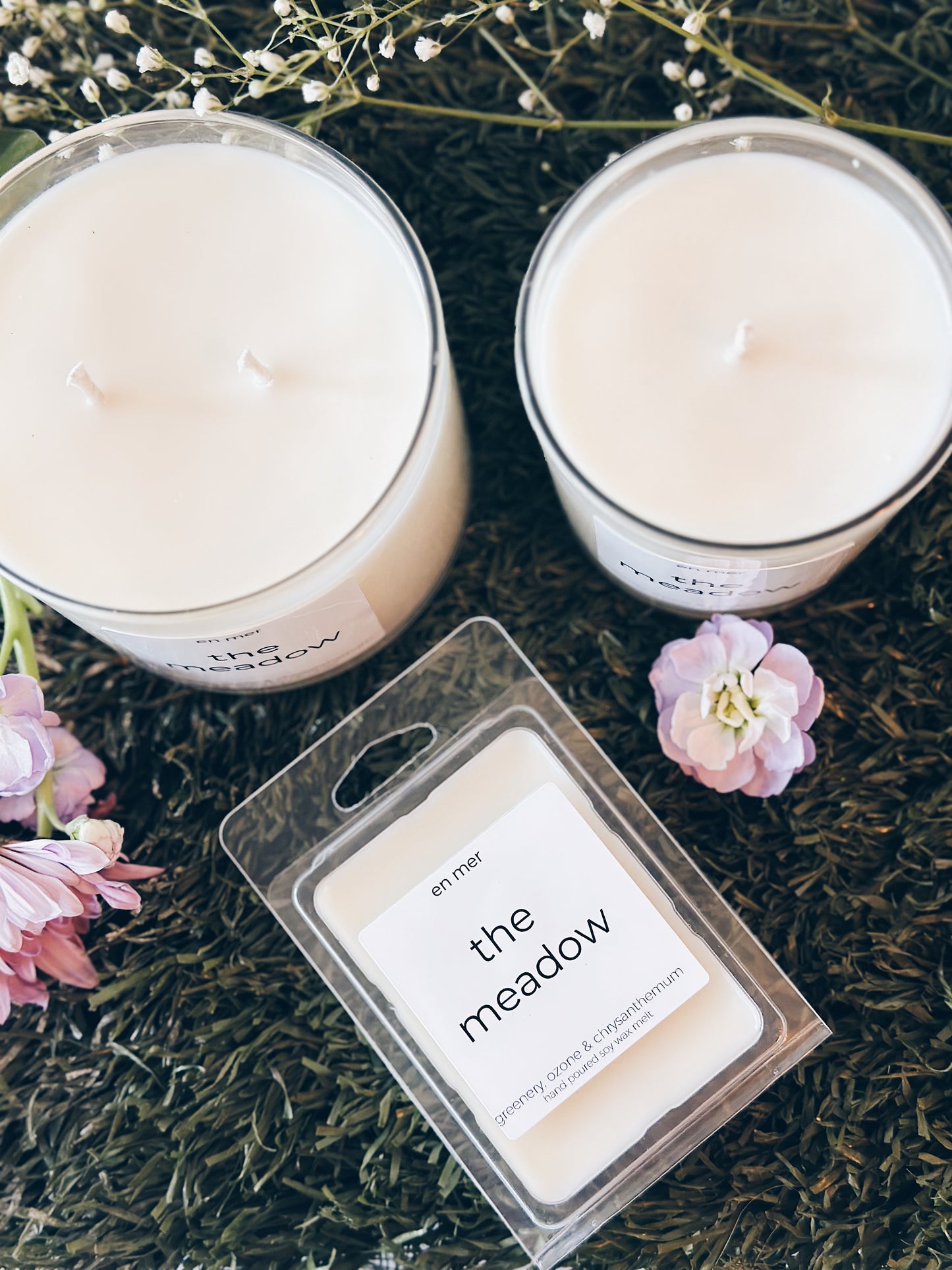 en mer | the meadow | soy wax candle & wax melts
