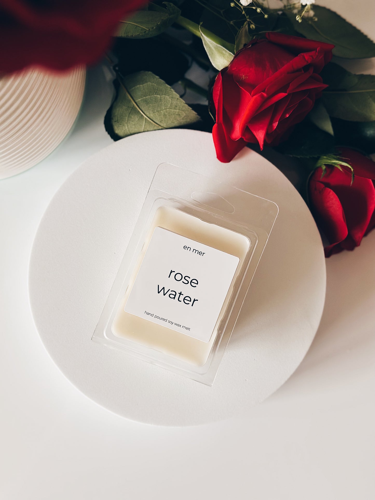 en mer | rose water | soy wax candle & melts
