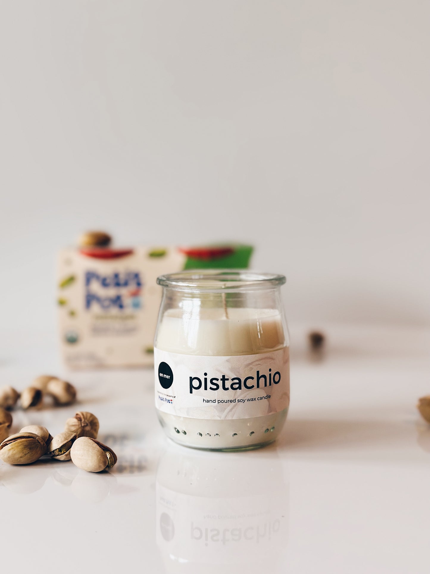 en mer x Petit Pot | pistachio | soy wax candle