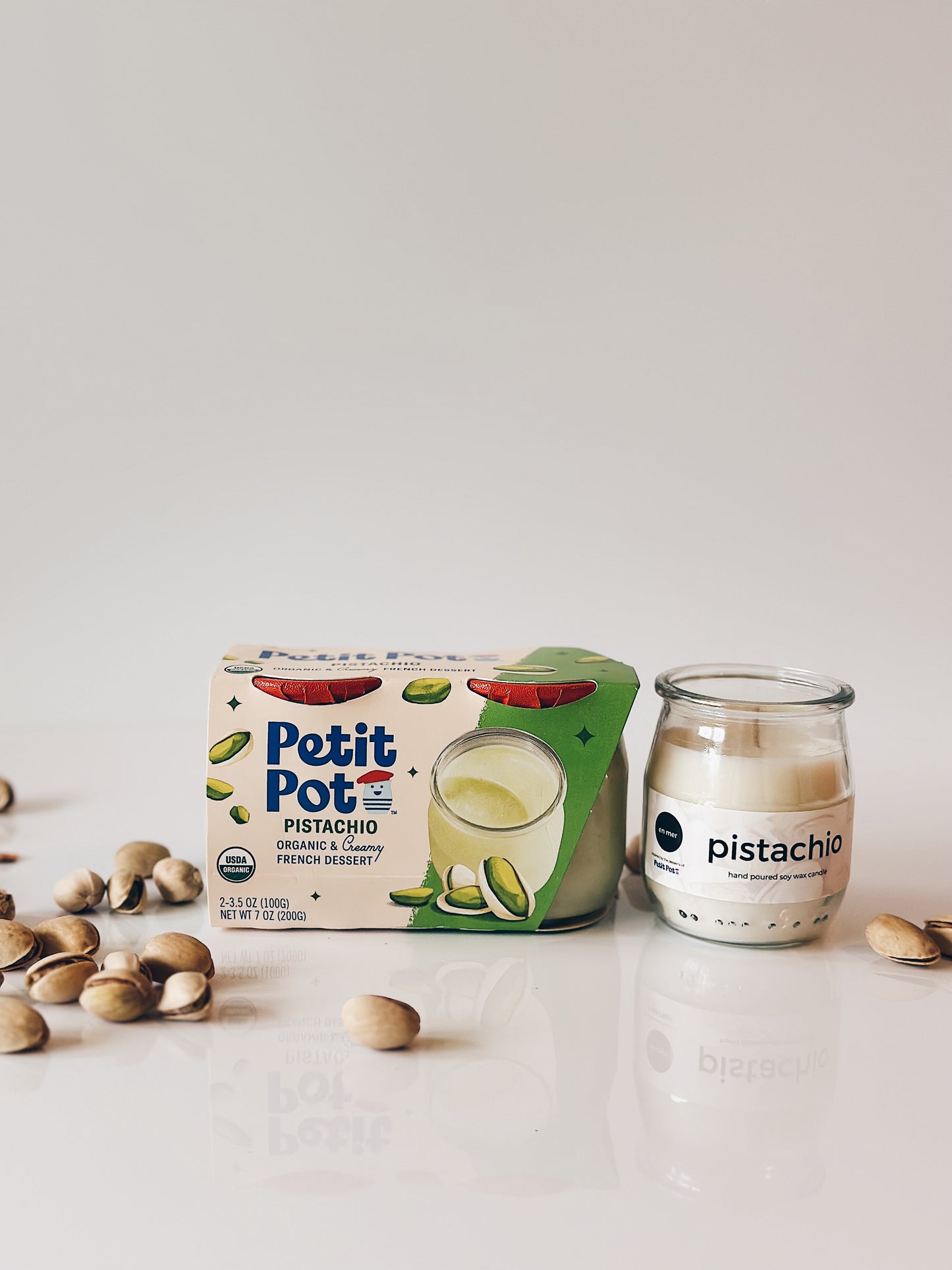 en mer x Petit Pot | pistachio | soy wax candle