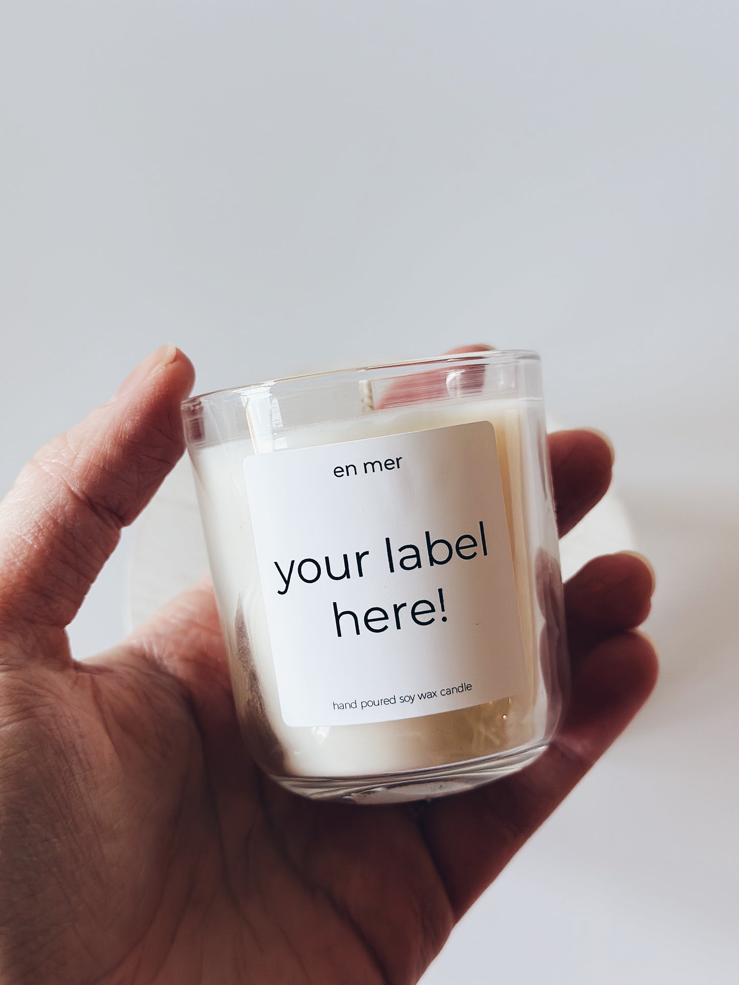 en mer | aura custom gift soy wax candles