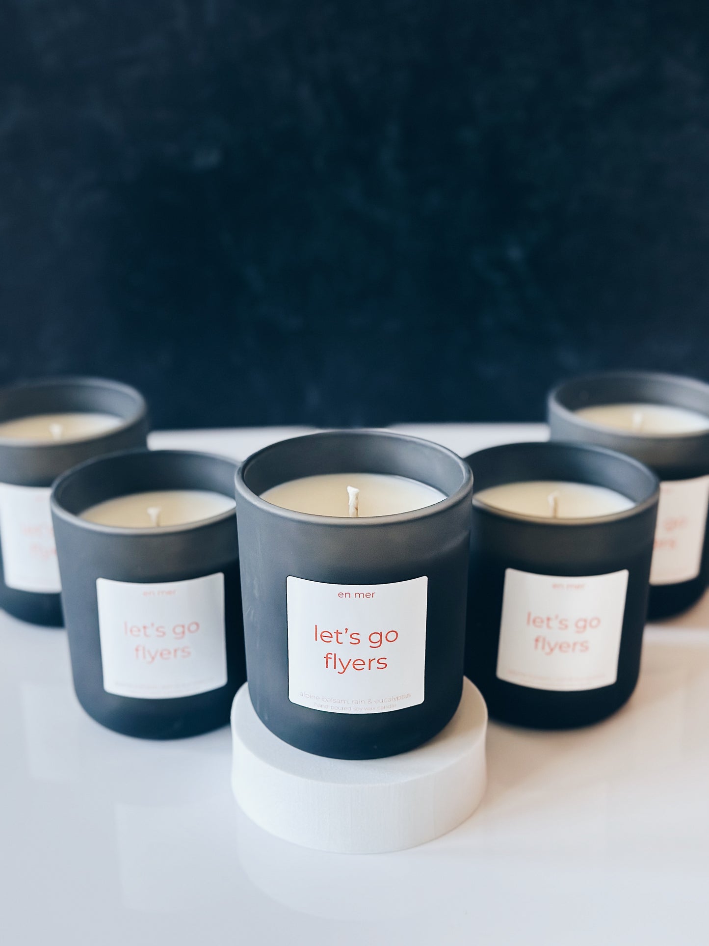 en mer | let's go flyers | soy wax candle