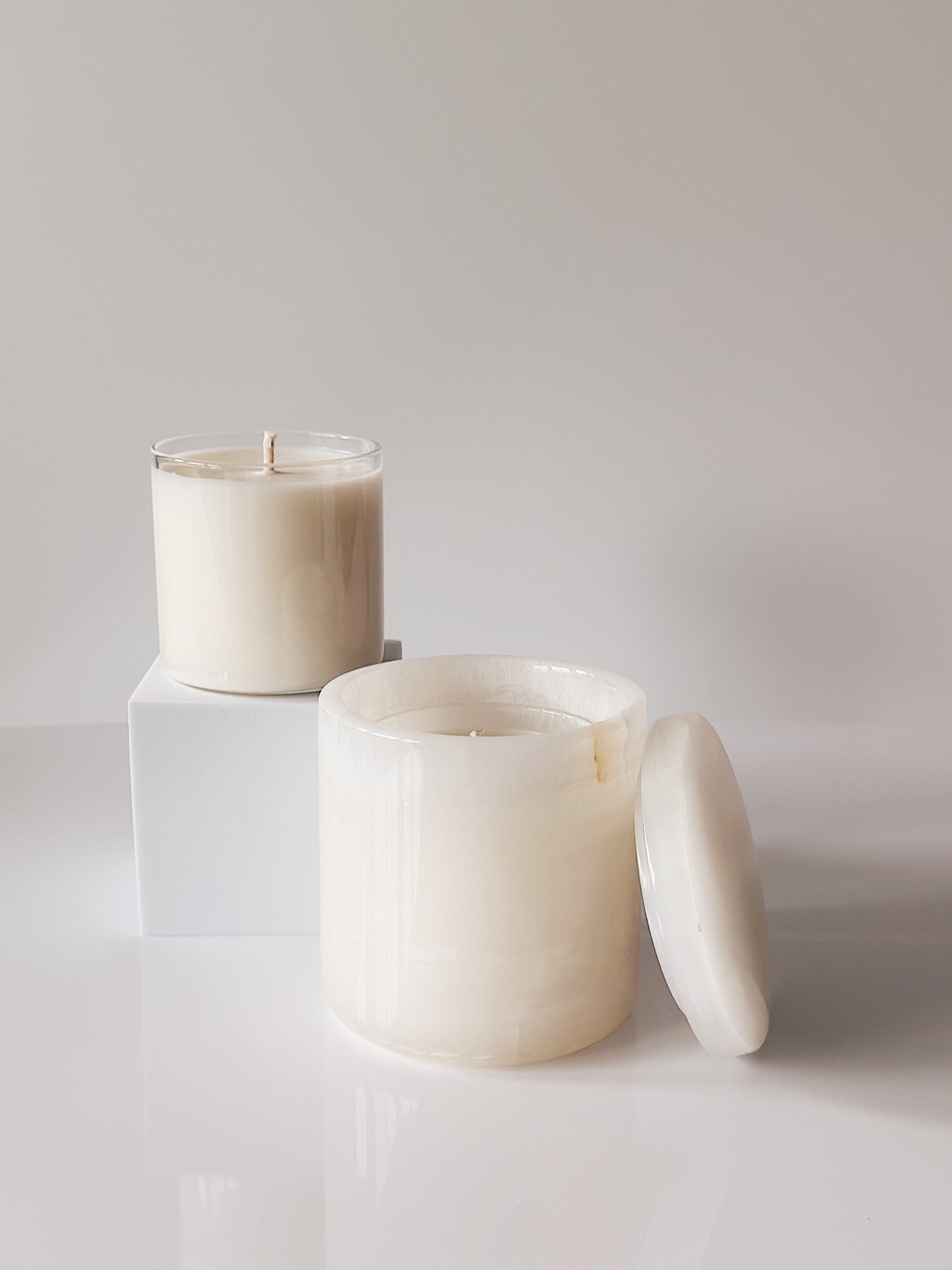 en mer LTD | refillable onyx set | limited batch soy wax candle set