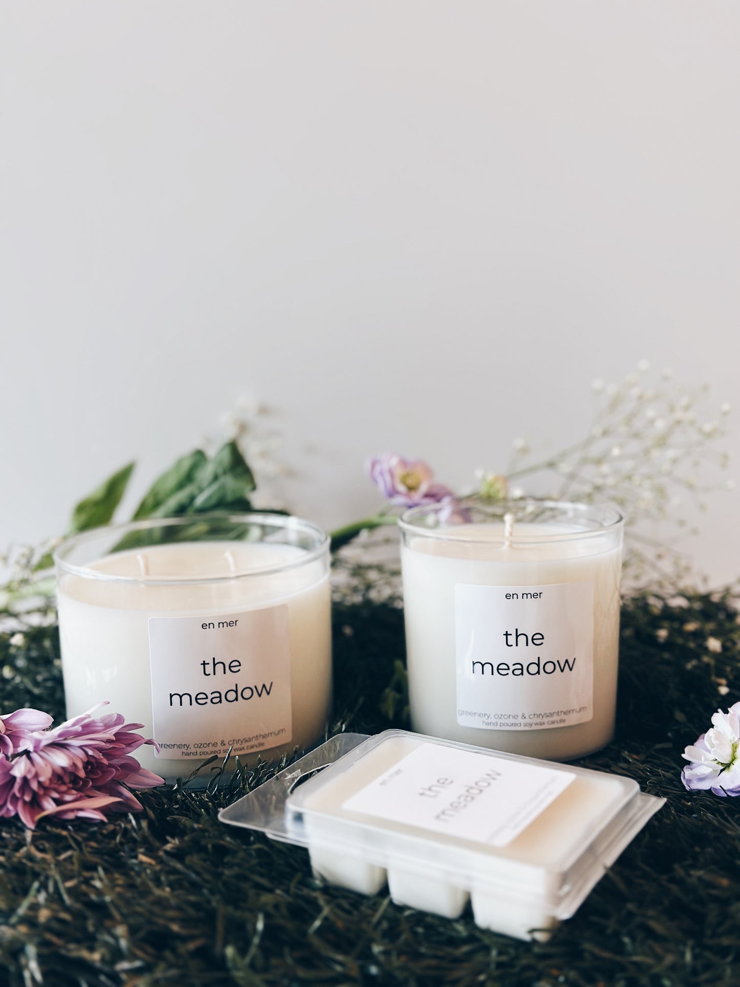 en mer | the meadow | soy wax candle & wax melts