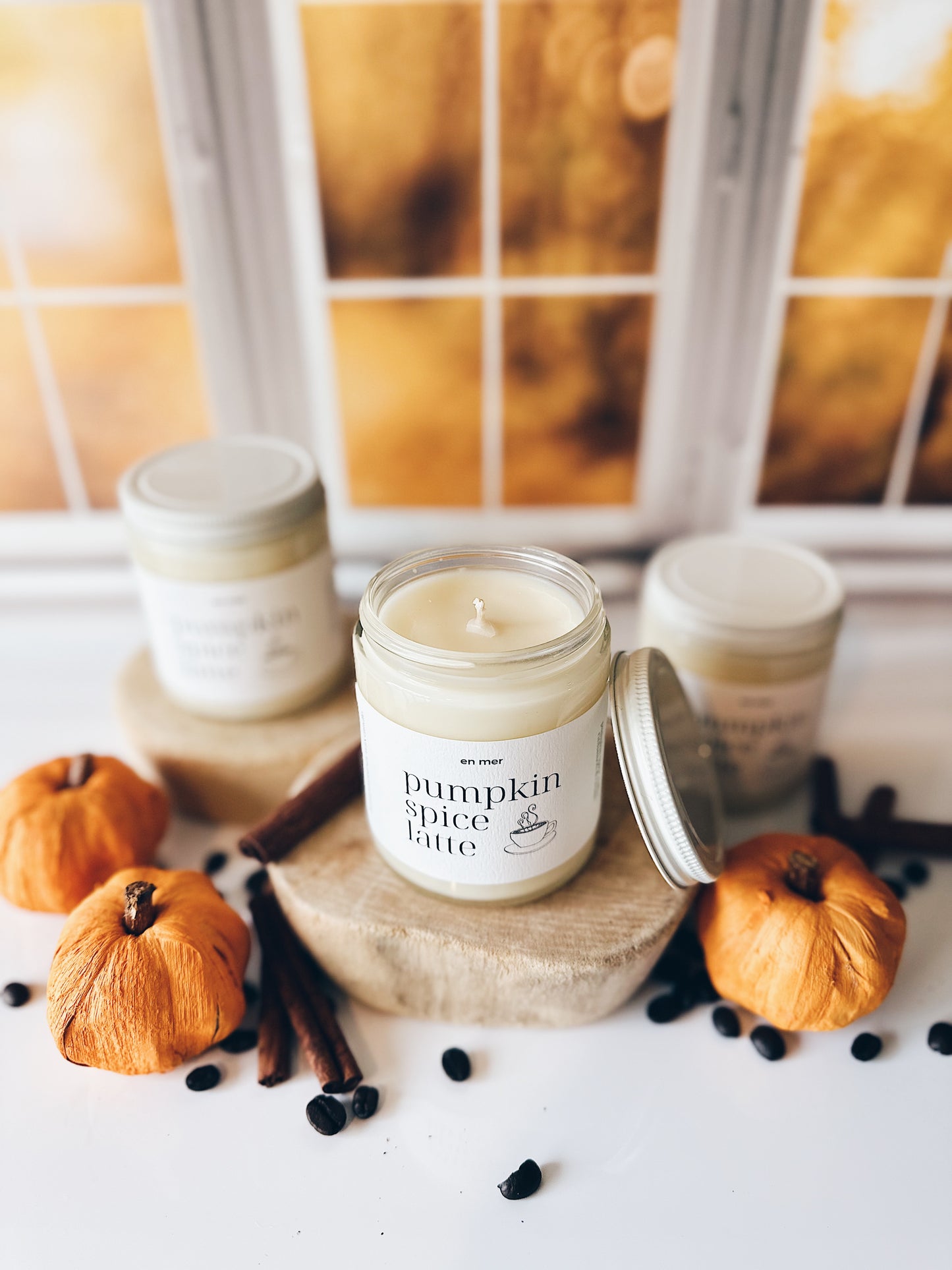 en mer | pumpkin spice latte | soy wax candle & melts