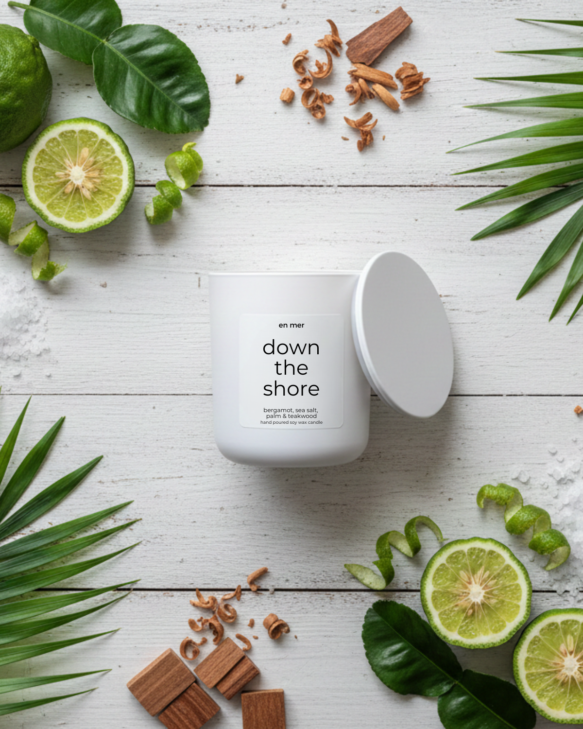 en mer | down the shore | soy wax candle