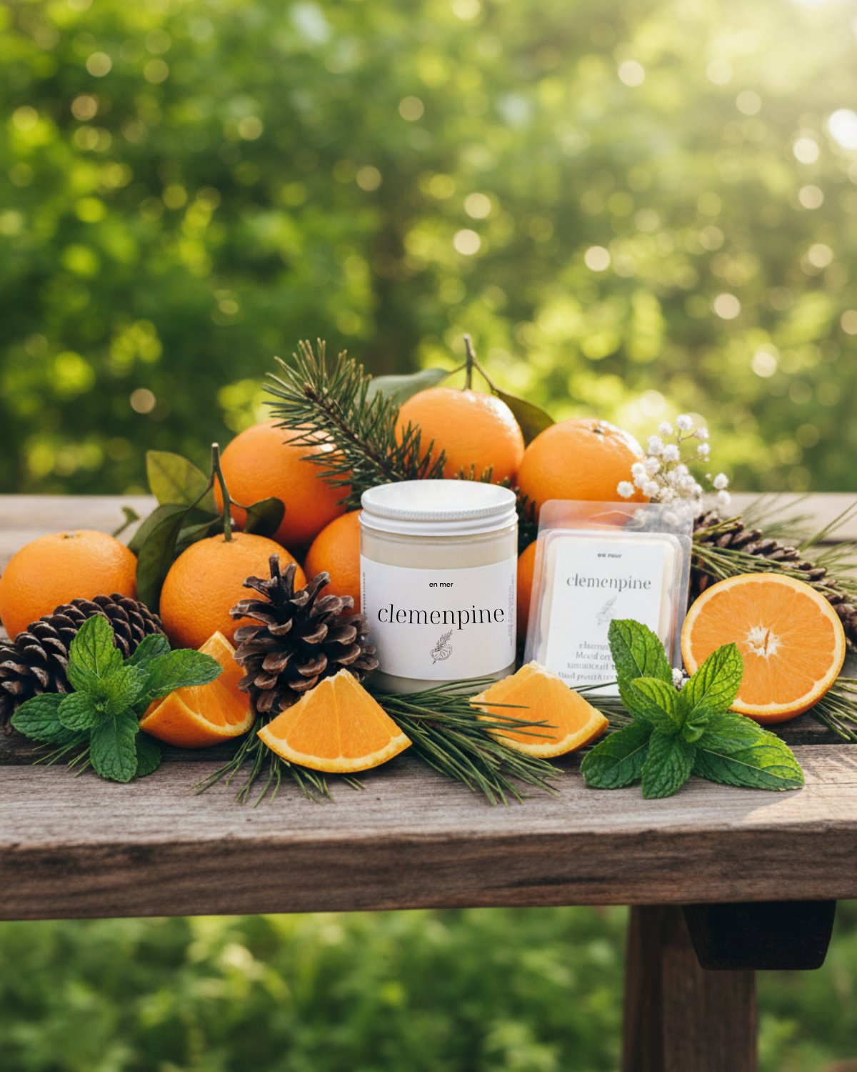 en mer | clemenpine | soy wax candle & melts