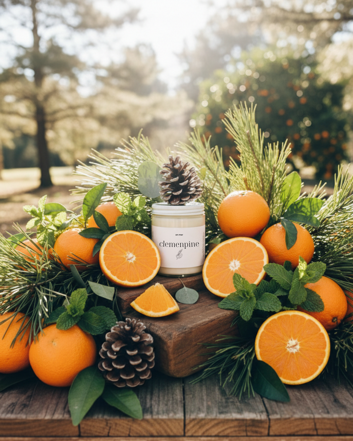 en mer | clemenpine | soy wax candle & melts