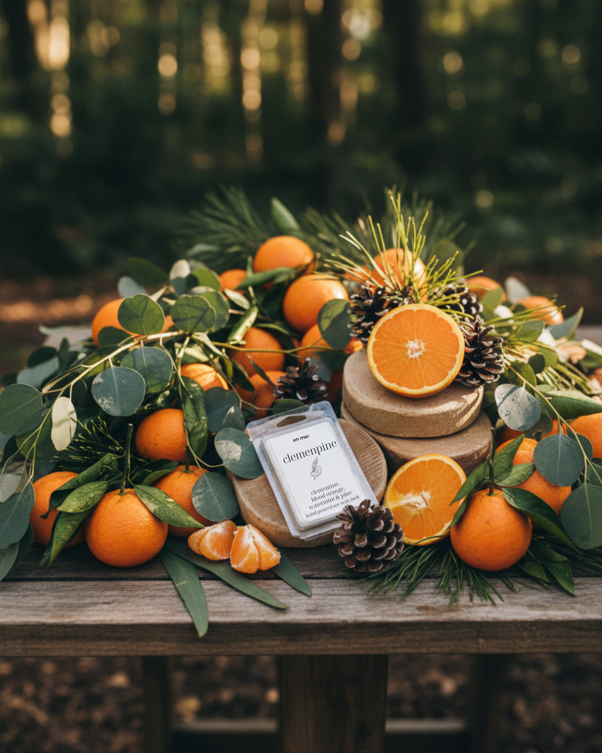 en mer | clemenpine | soy wax candle & melts