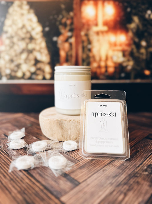 en mer | après-ski  | soy wax candle & melts