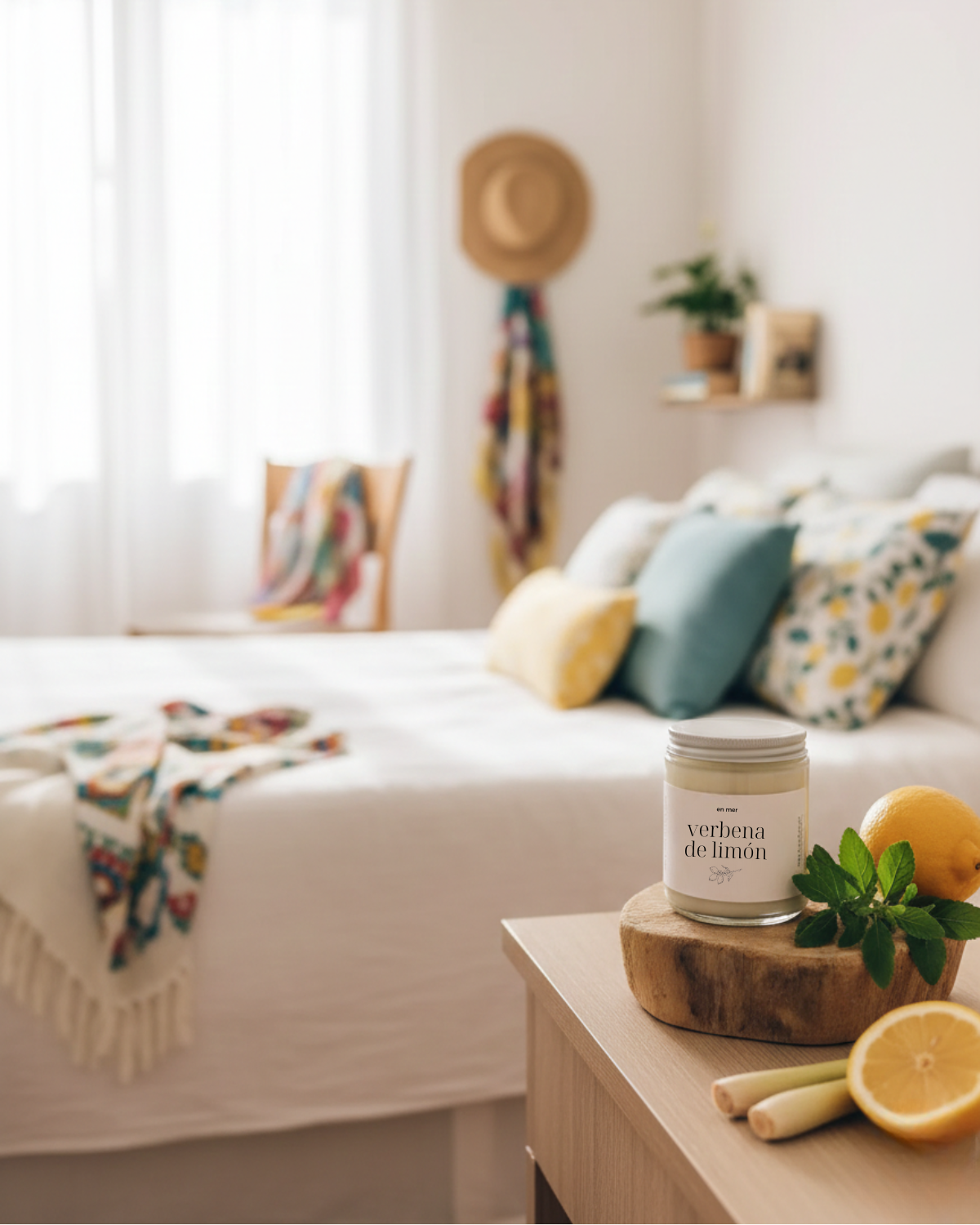 en mer | verbena de limón | soy wax candle & melts