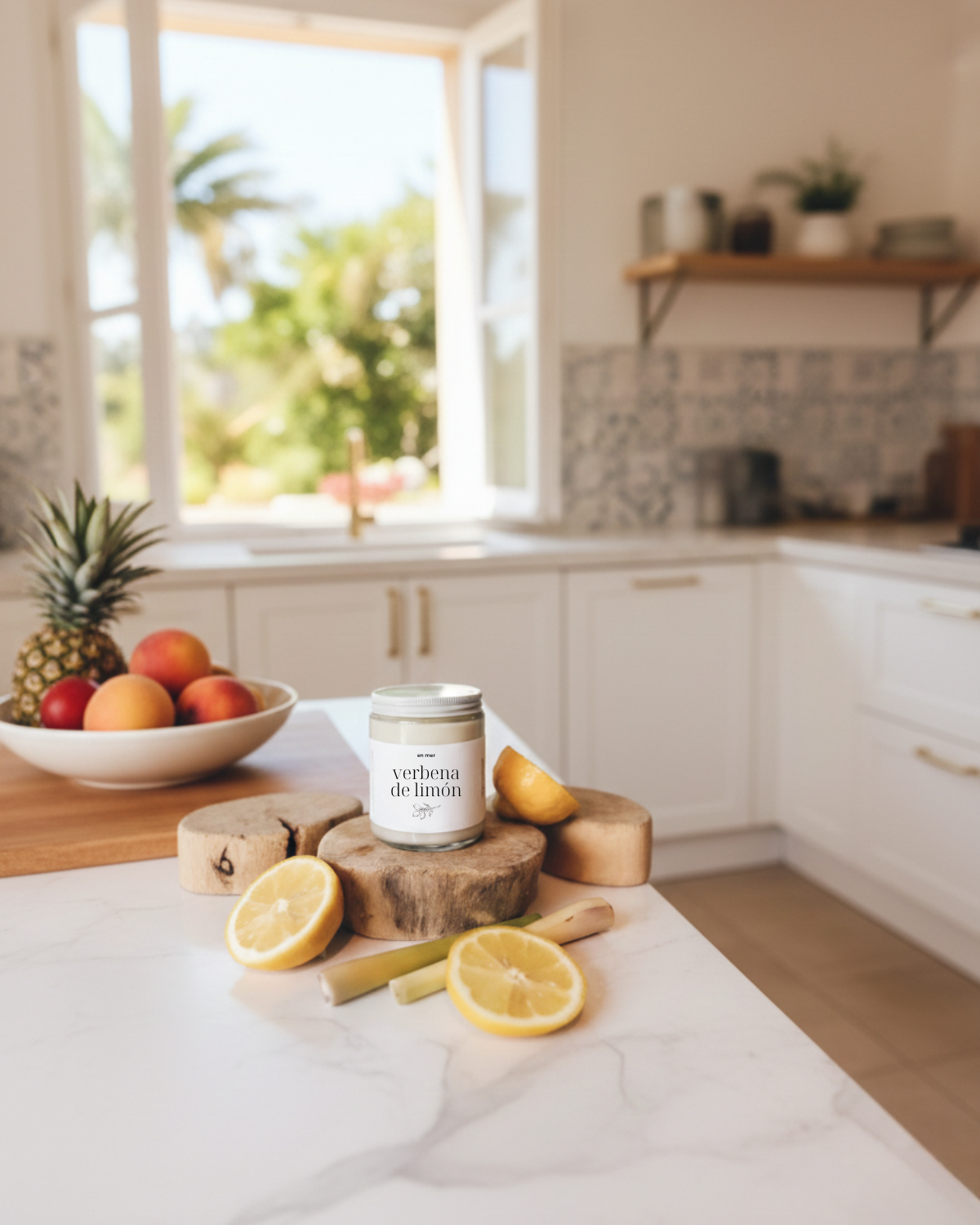 en mer | verbena de limón | soy wax candle & melts