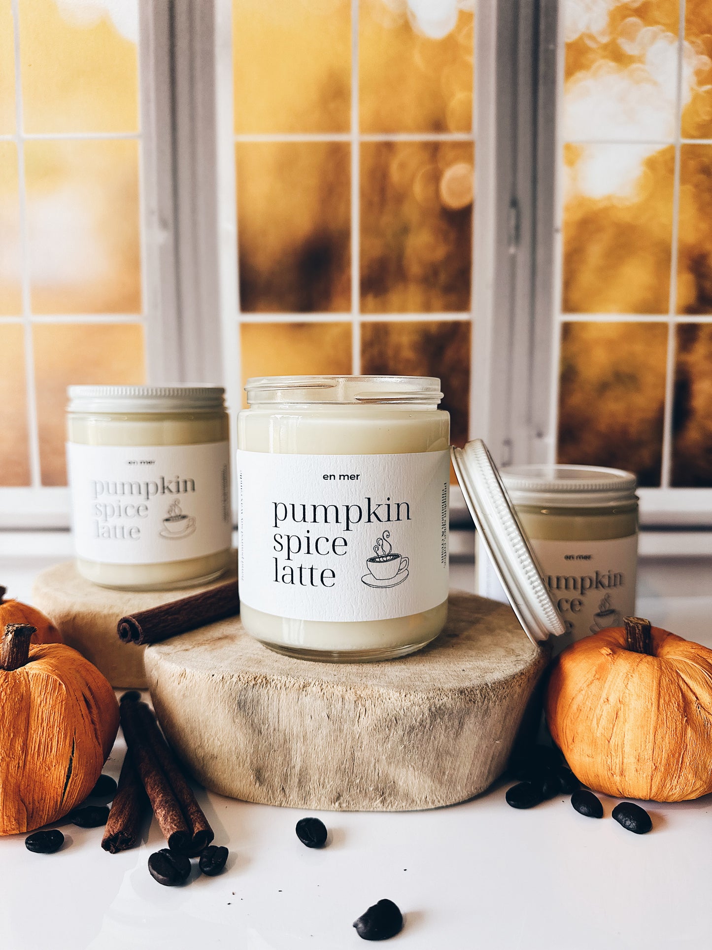 en mer | pumpkin spice latte | soy wax candle & melts