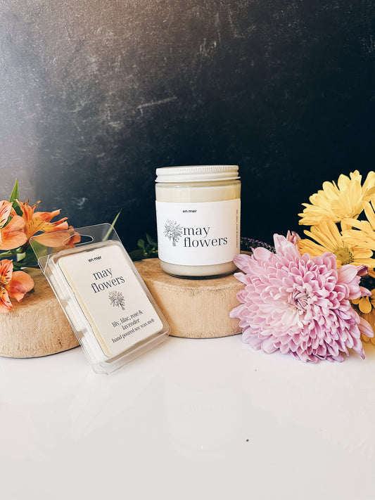 en mer | may flowers | soy wax candle & melts