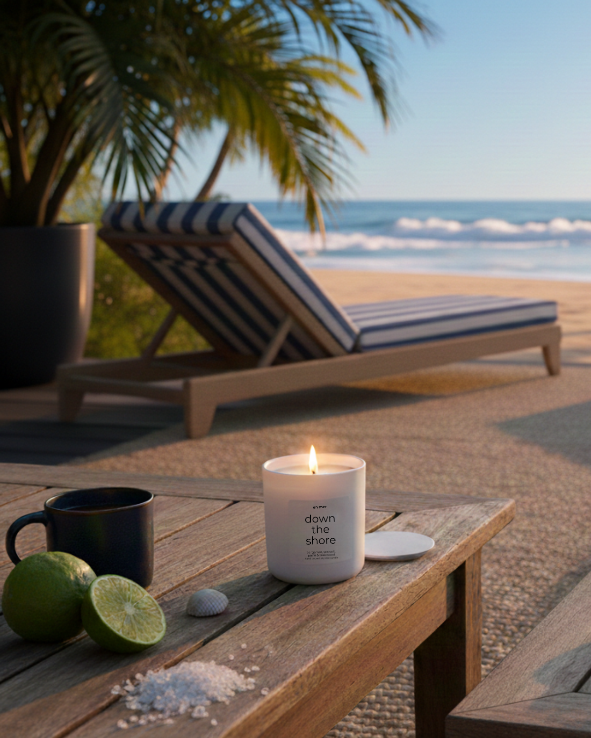 en mer | down the shore | soy wax candle
