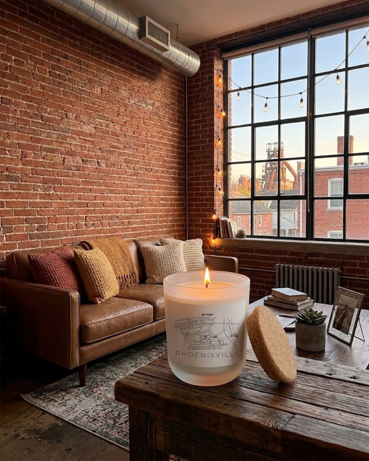 phoenixville | fog & fern soy wax candle by en mer