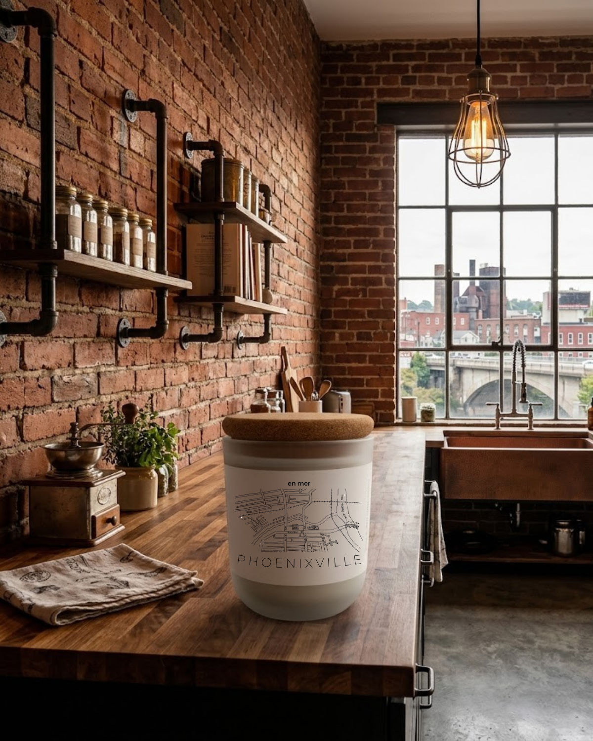 phoenixville | fog & fern soy wax candle by en mer
