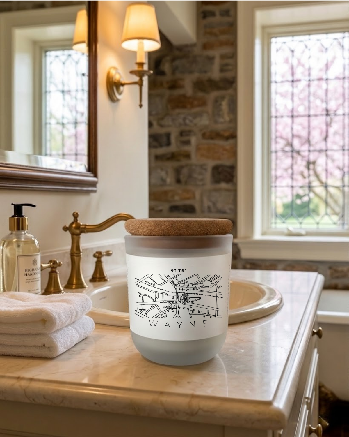 wayne | orange blossom soy wax candle by en mer
