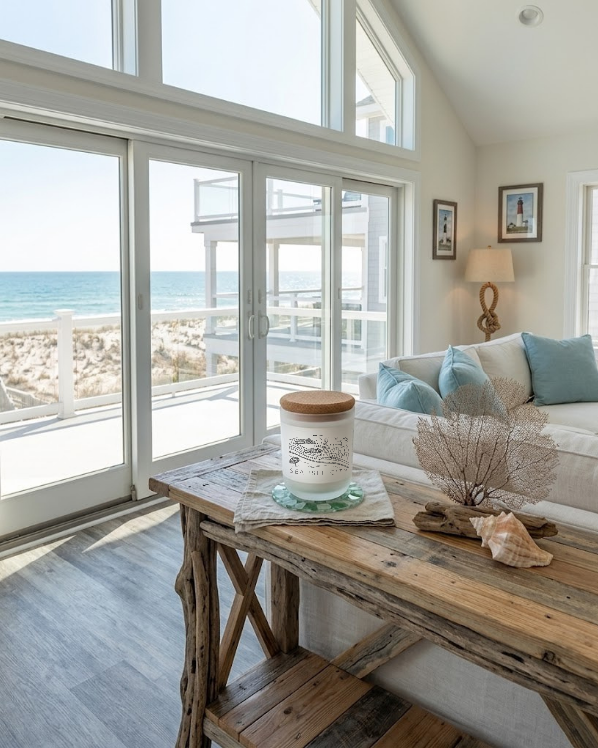 sea isle city | coastal embers soy wax candle by en mer