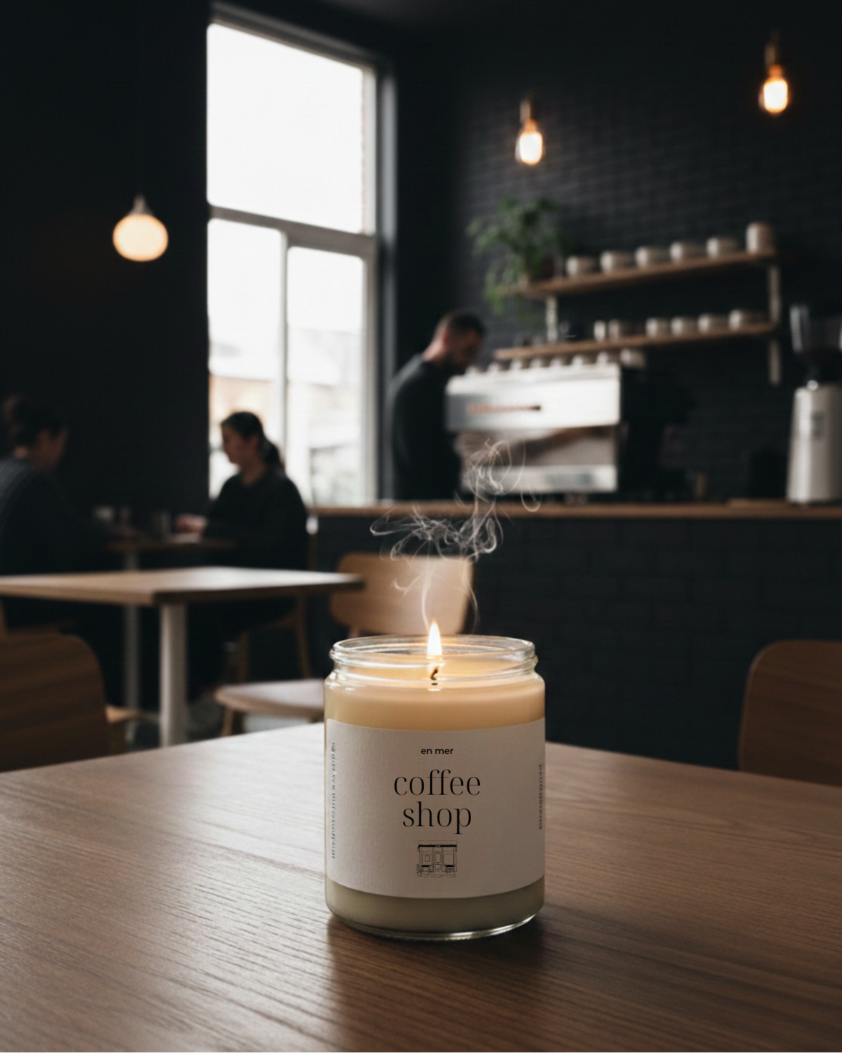 en mer | coffee shop | soy wax candle