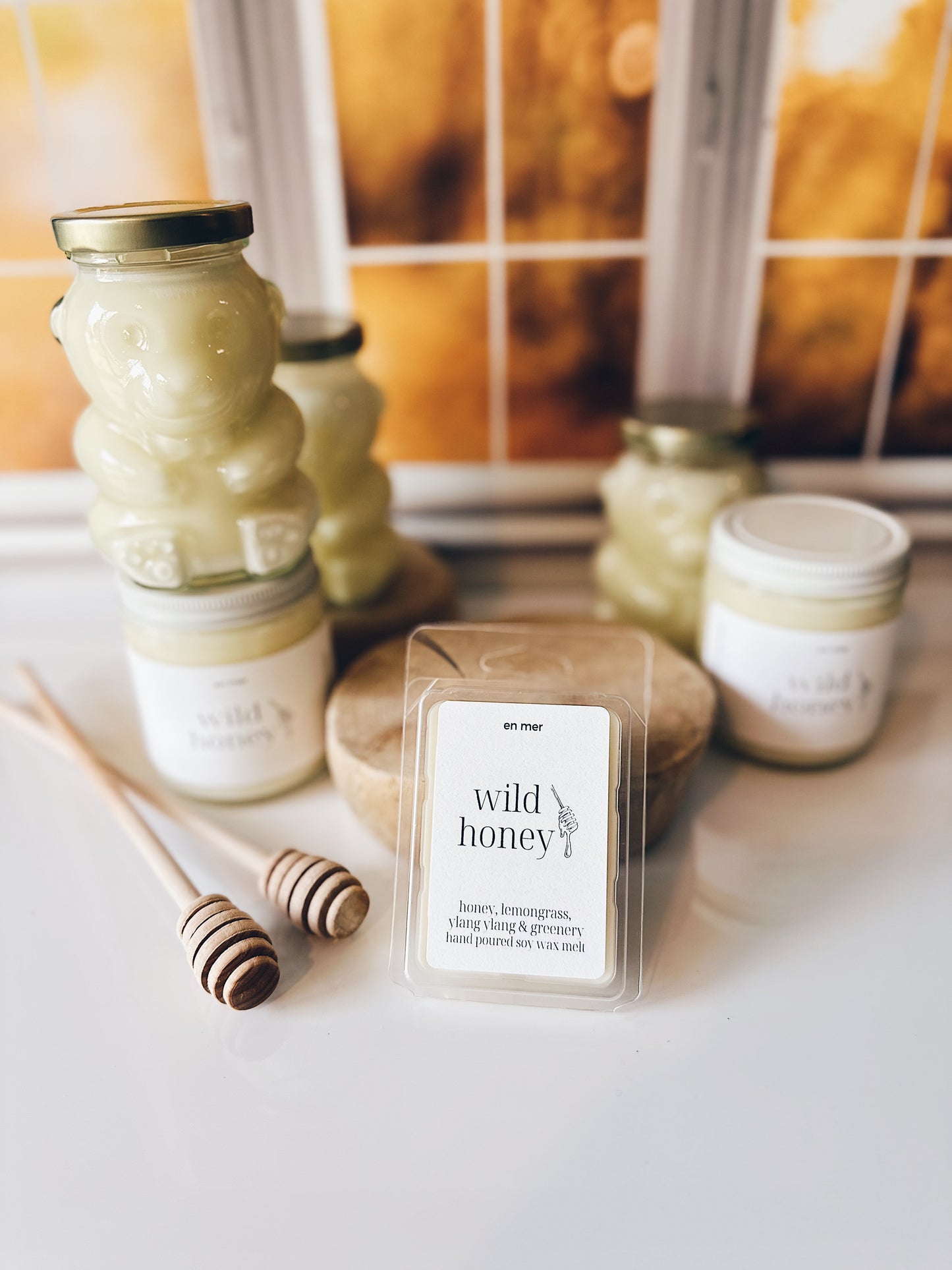 en mer | wild honey | soy wax candle & melts