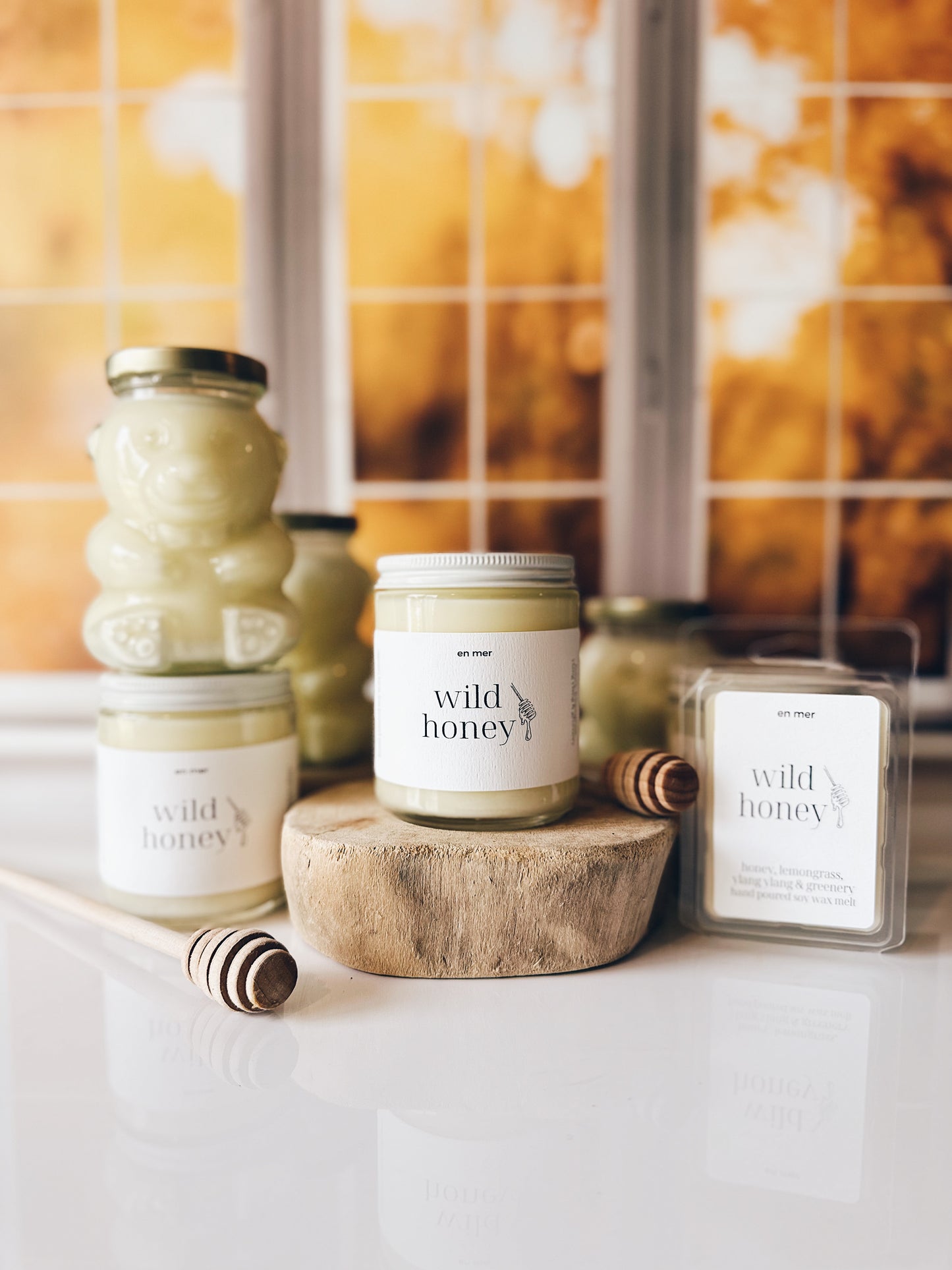 en mer | wild honey | soy wax candle & melts