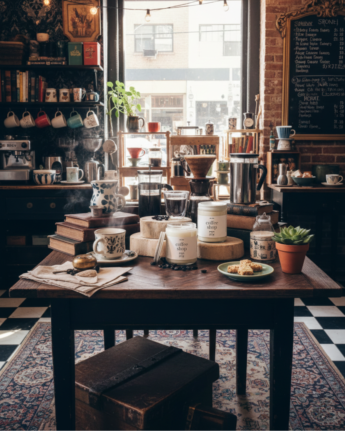 en mer | coffee shop | soy wax candle