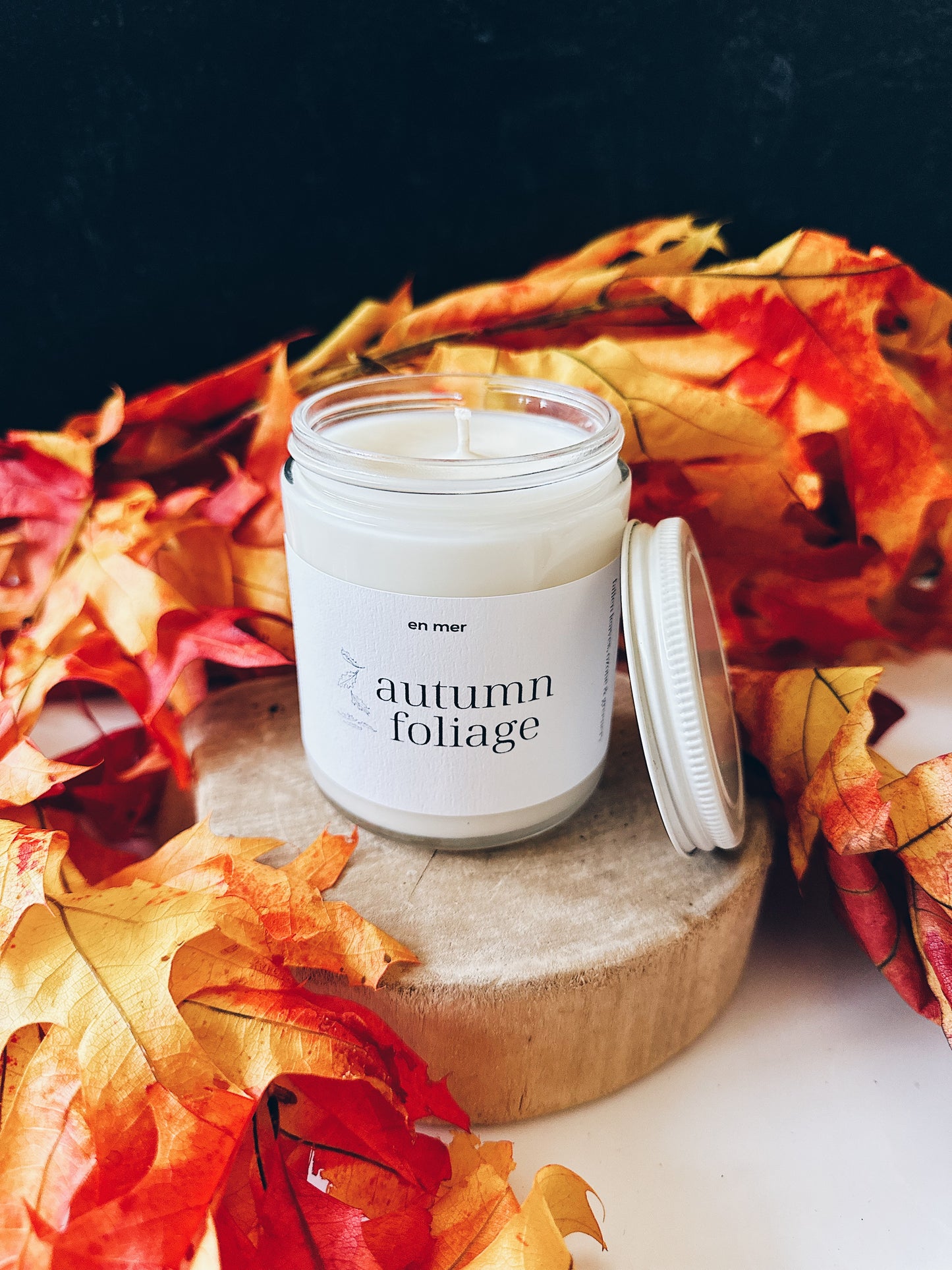 en mer | autumn foliage | soy wax candle & melts