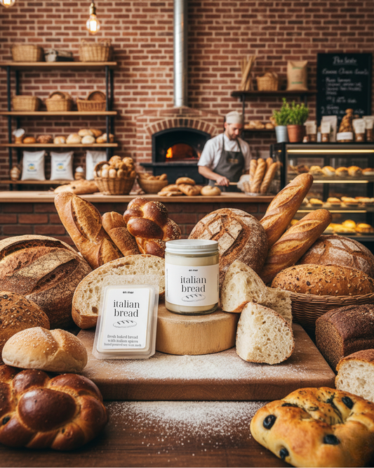 en mer | italian bread | soy wax candle & melts