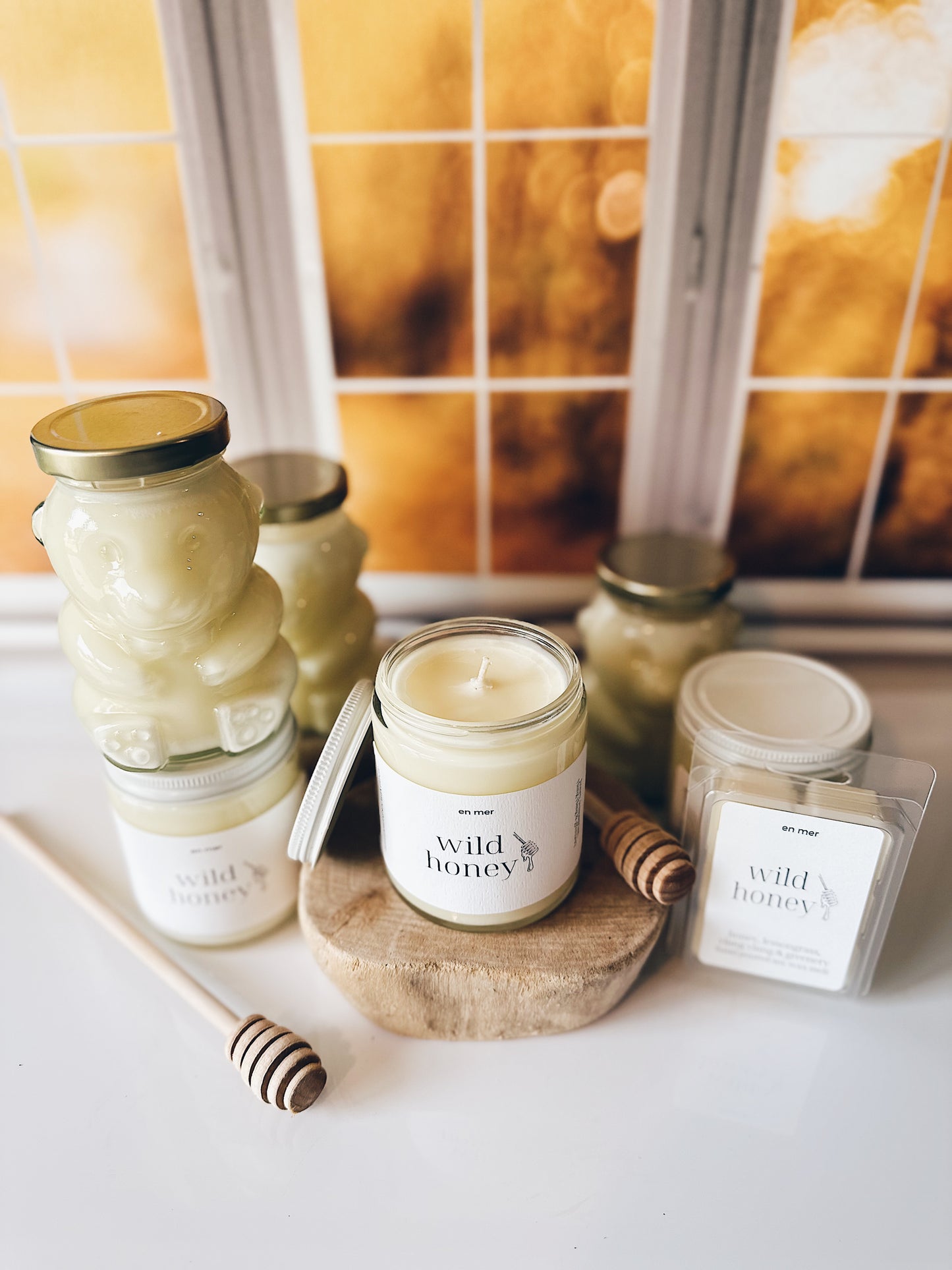 en mer | wild honey | soy wax candle & melts