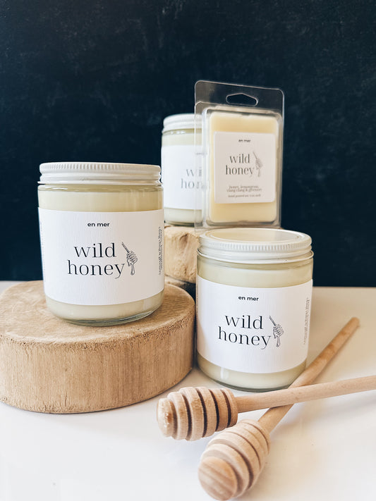en mer | wild honey | soy wax candle & melts