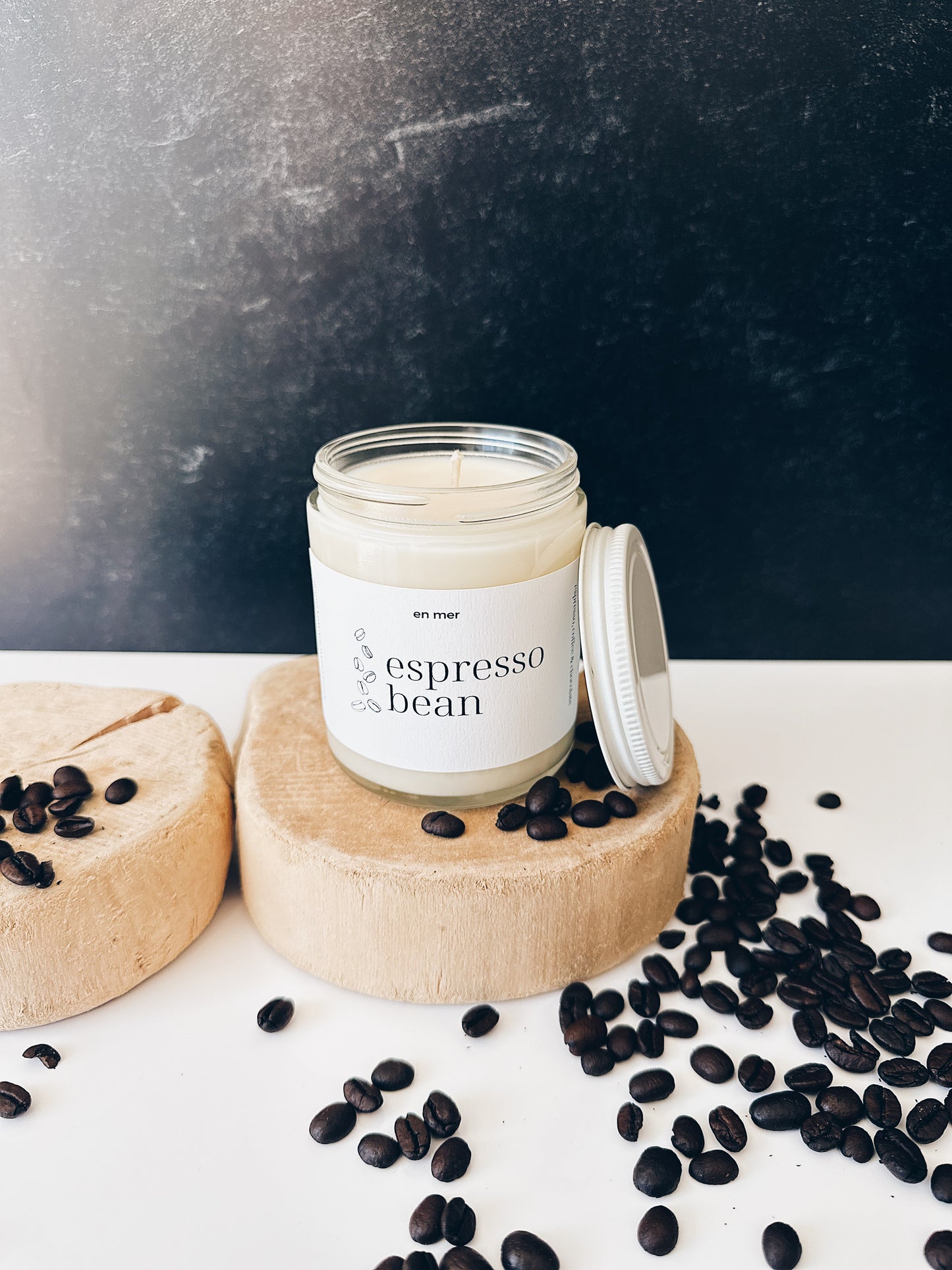 en mer | espresso bean | soy wax candle & melts