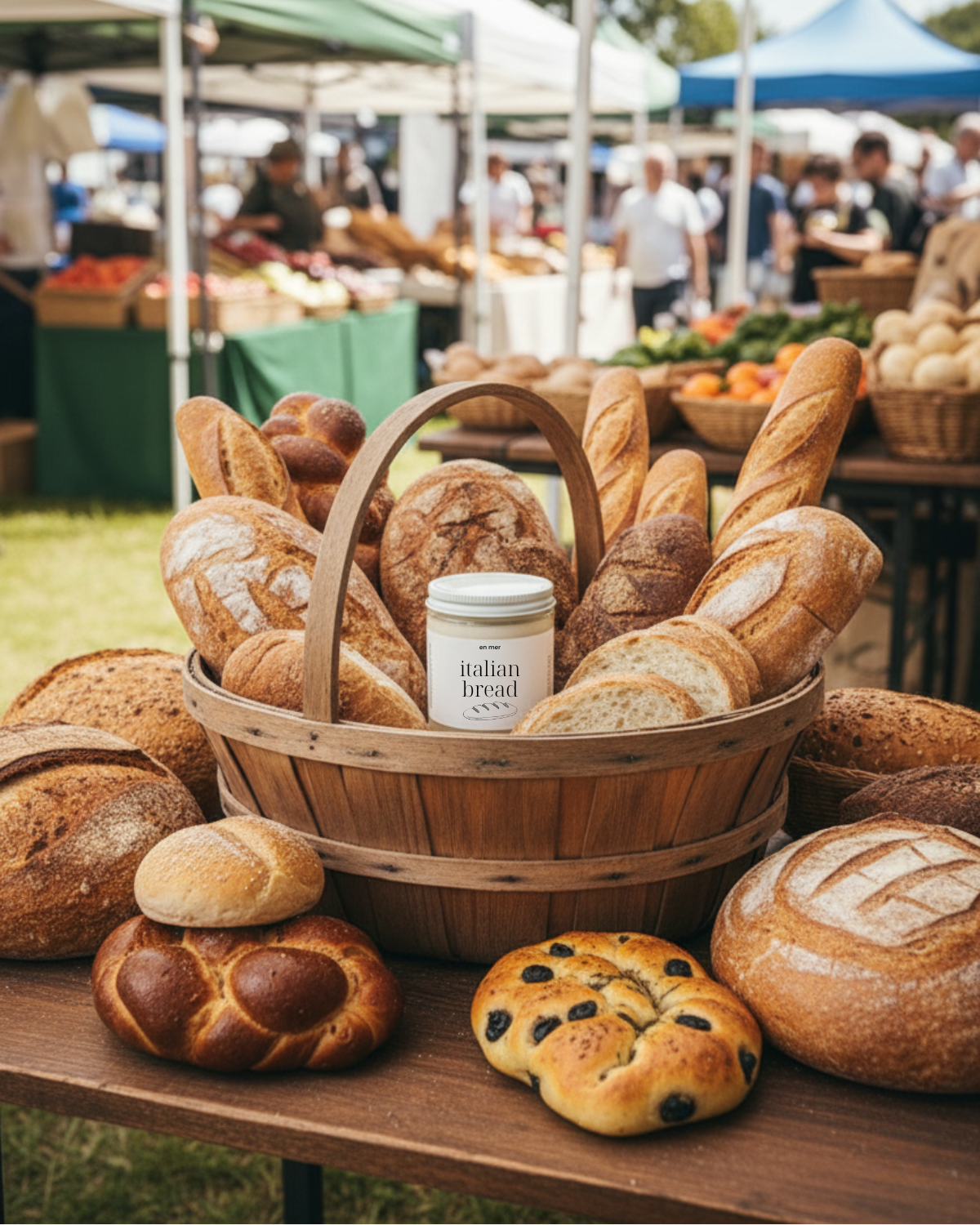 en mer | italian bread | soy wax candle & melts