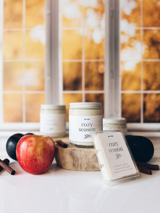 en mer | cozy season | soy wax candle & melts