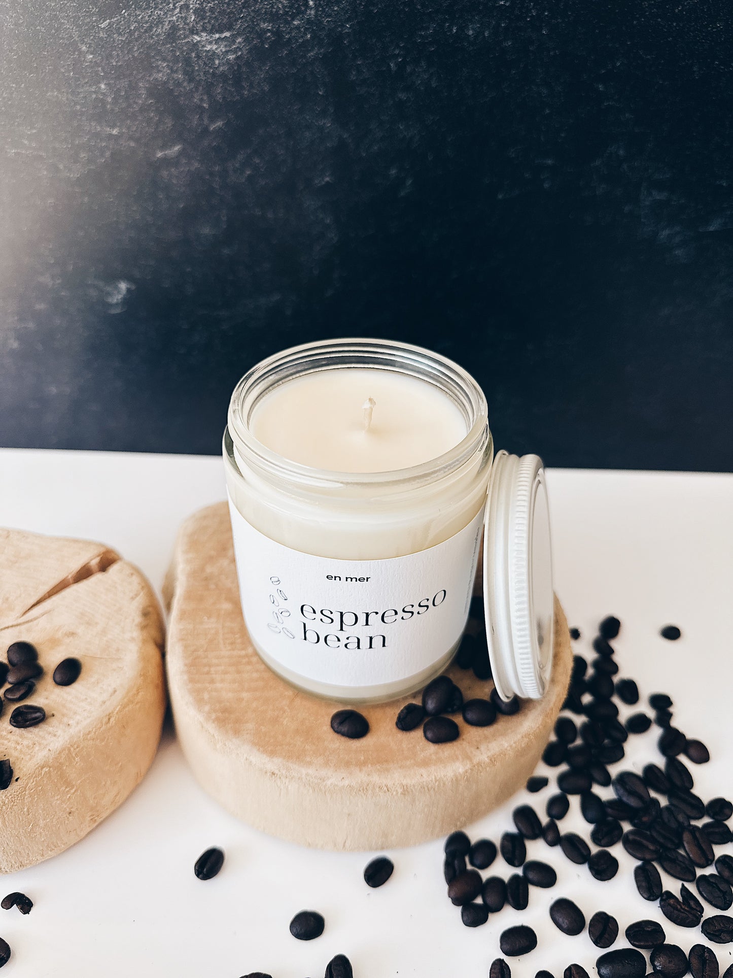 en mer | espresso bean | soy wax candle & melts