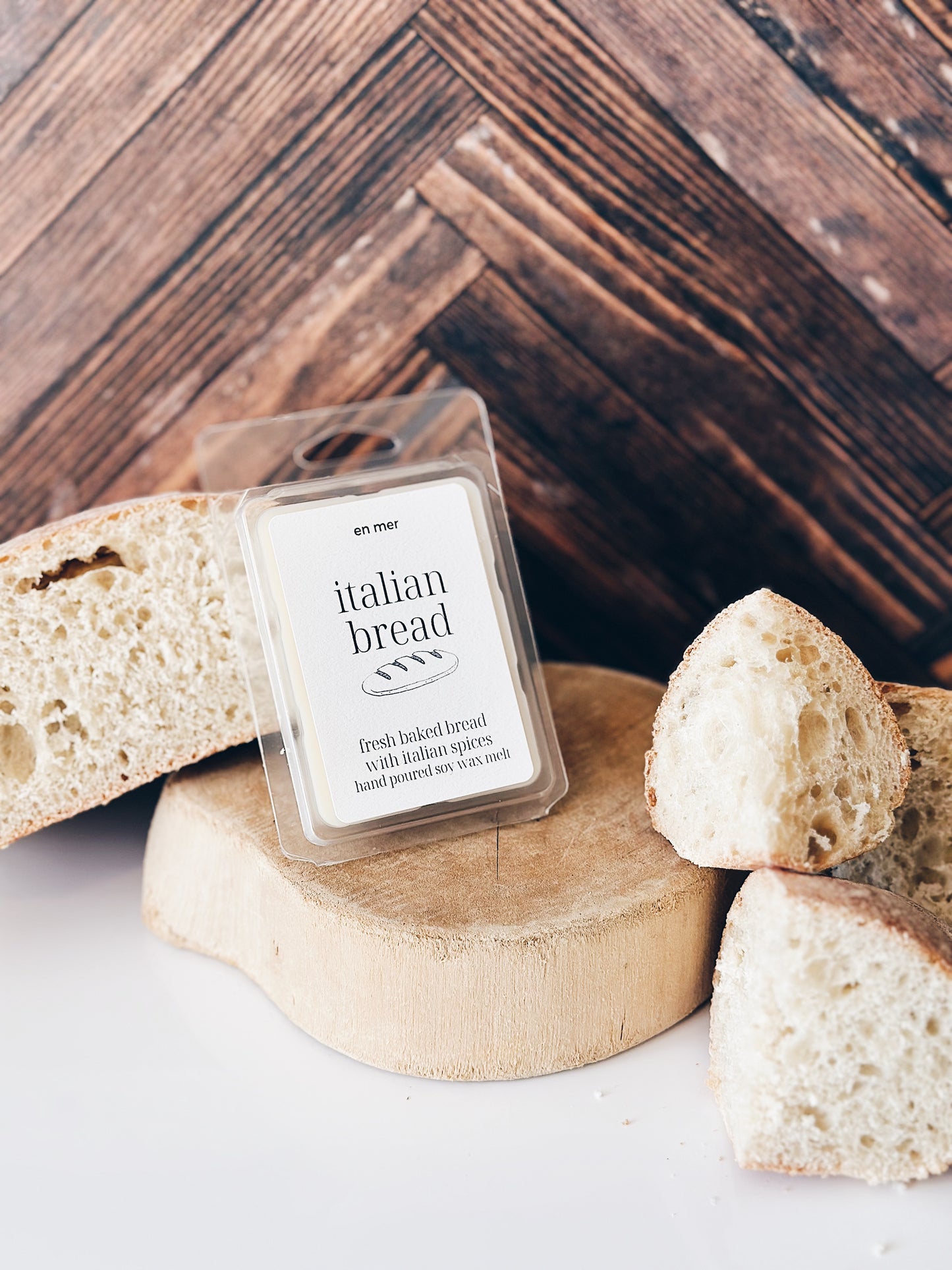en mer | italian bread | soy wax candle & melts