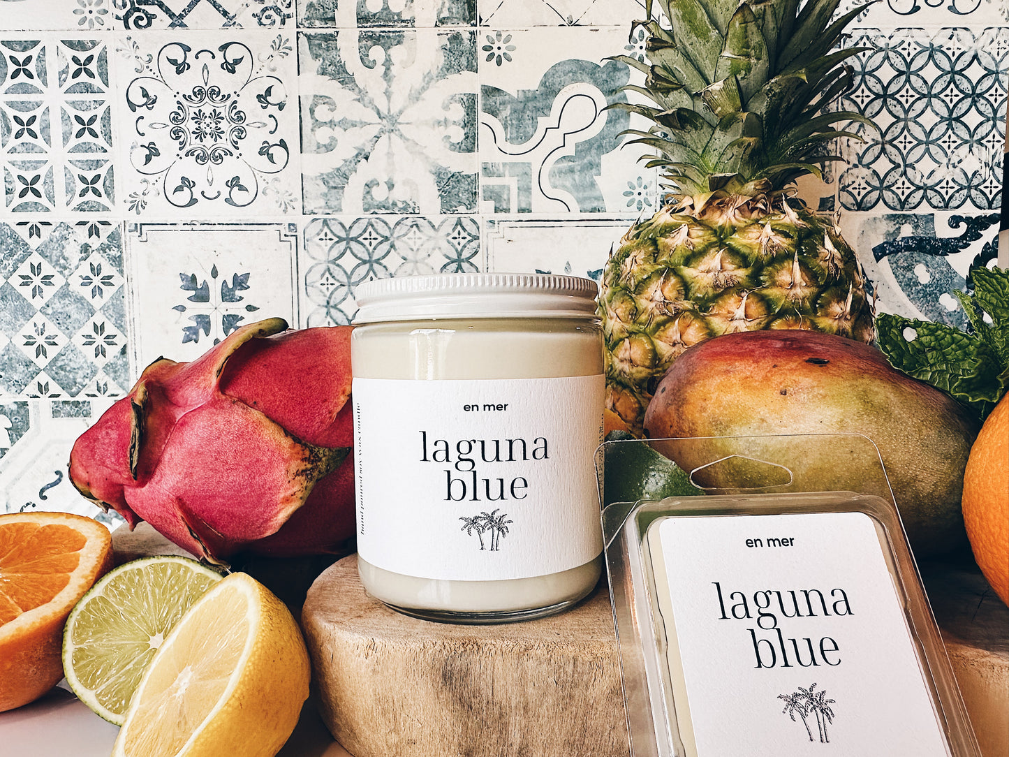 en mer | laguna blue | soy wax candle & melts