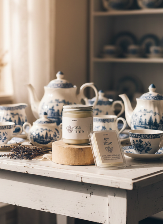 en mer | tea time | soy wax candle & melts