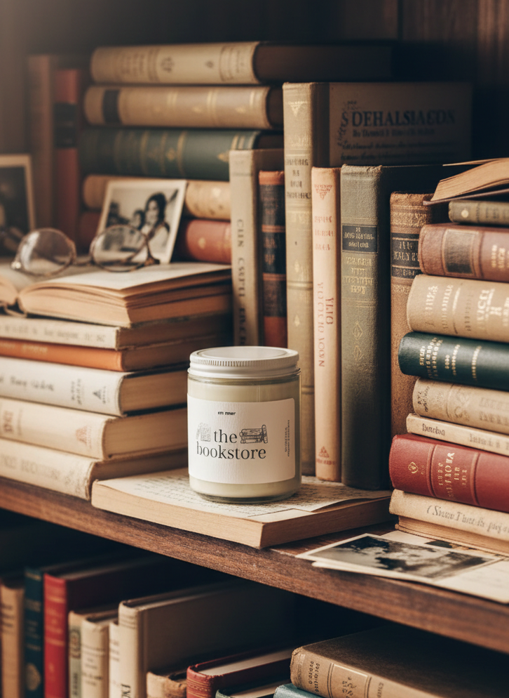 en mer | the bookstore | soy wax candle & melts