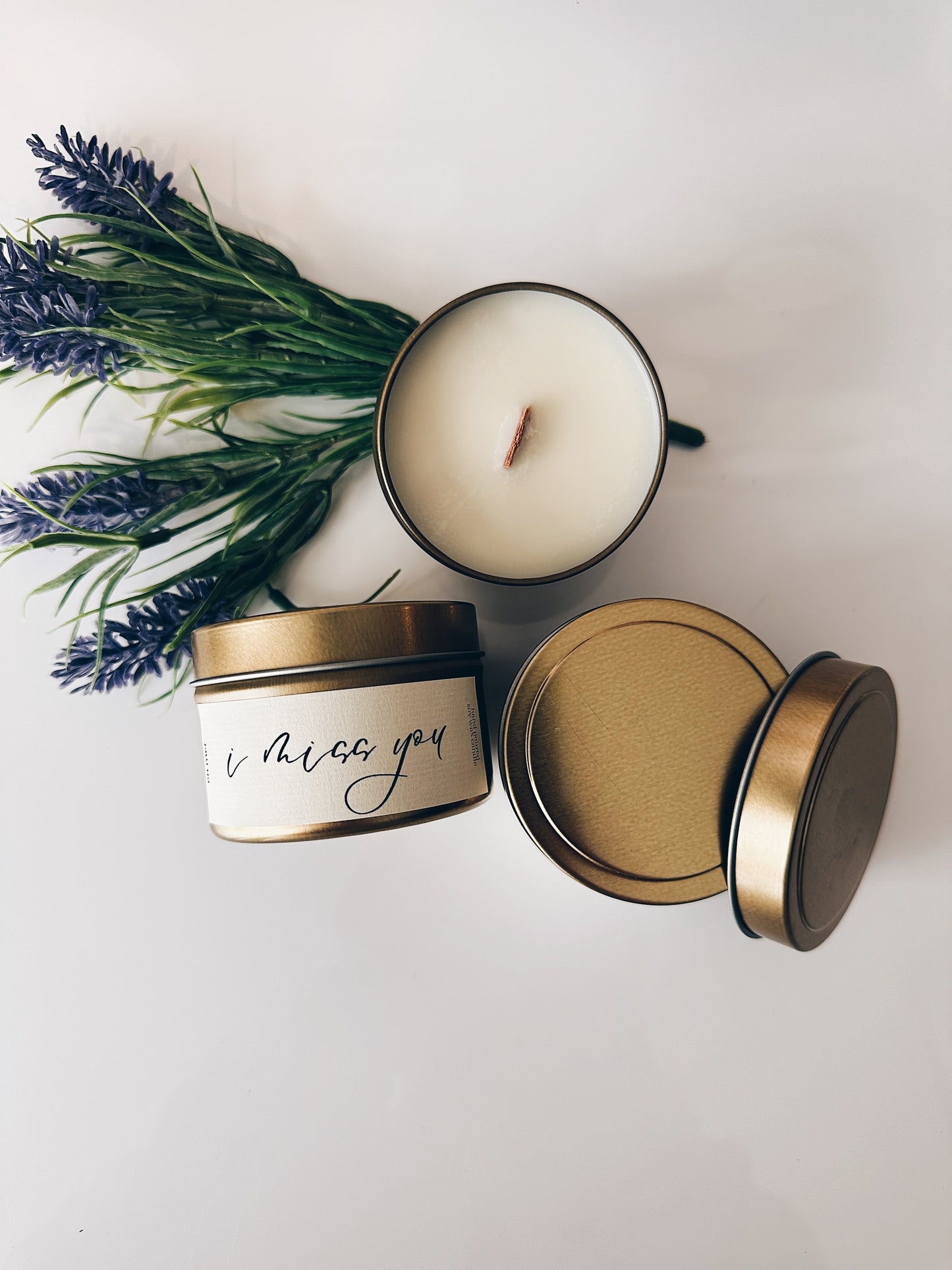en mer | i miss you | soy wax candle