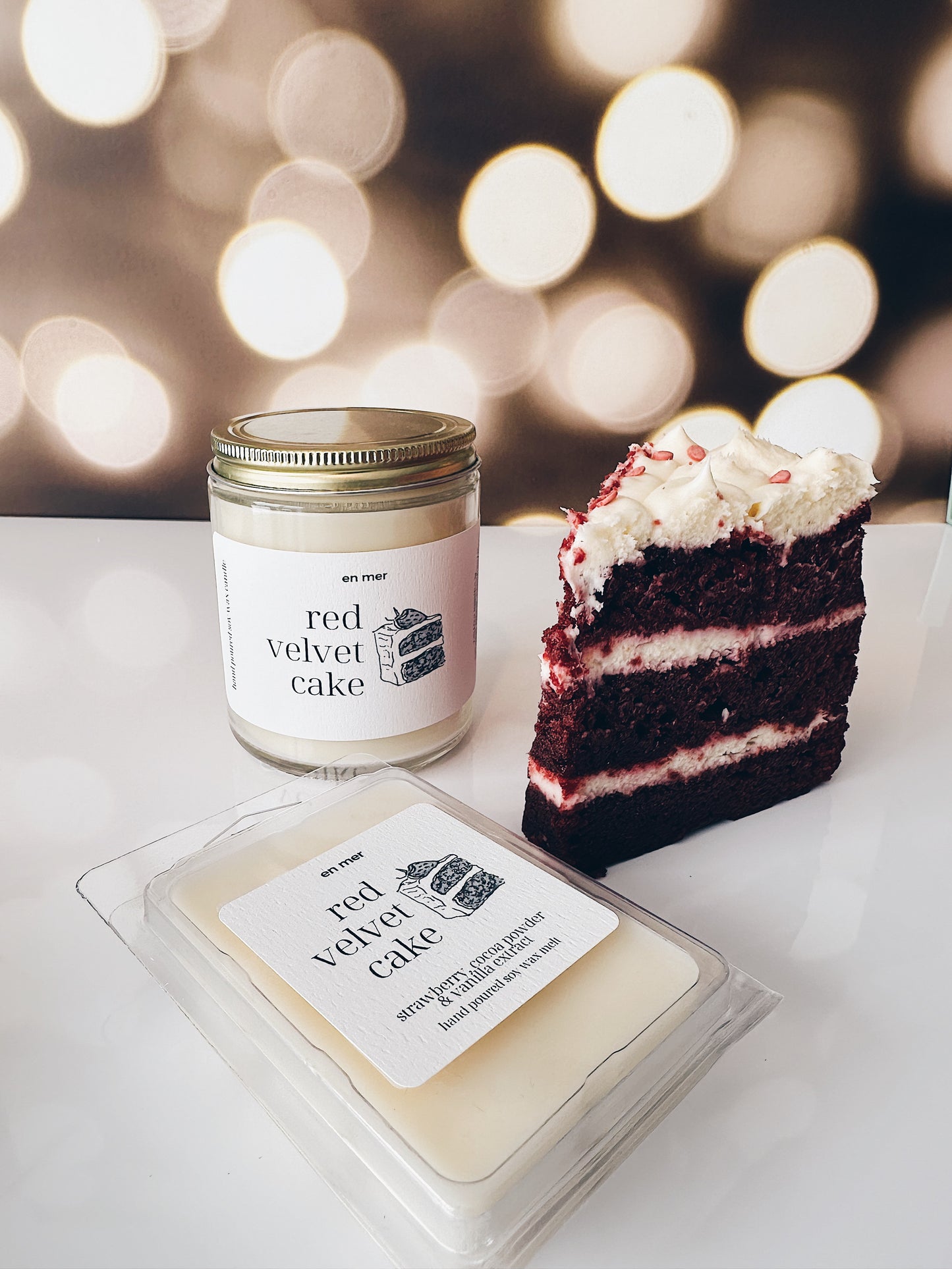 en mer | red velvet cake | soy wax candle & melts