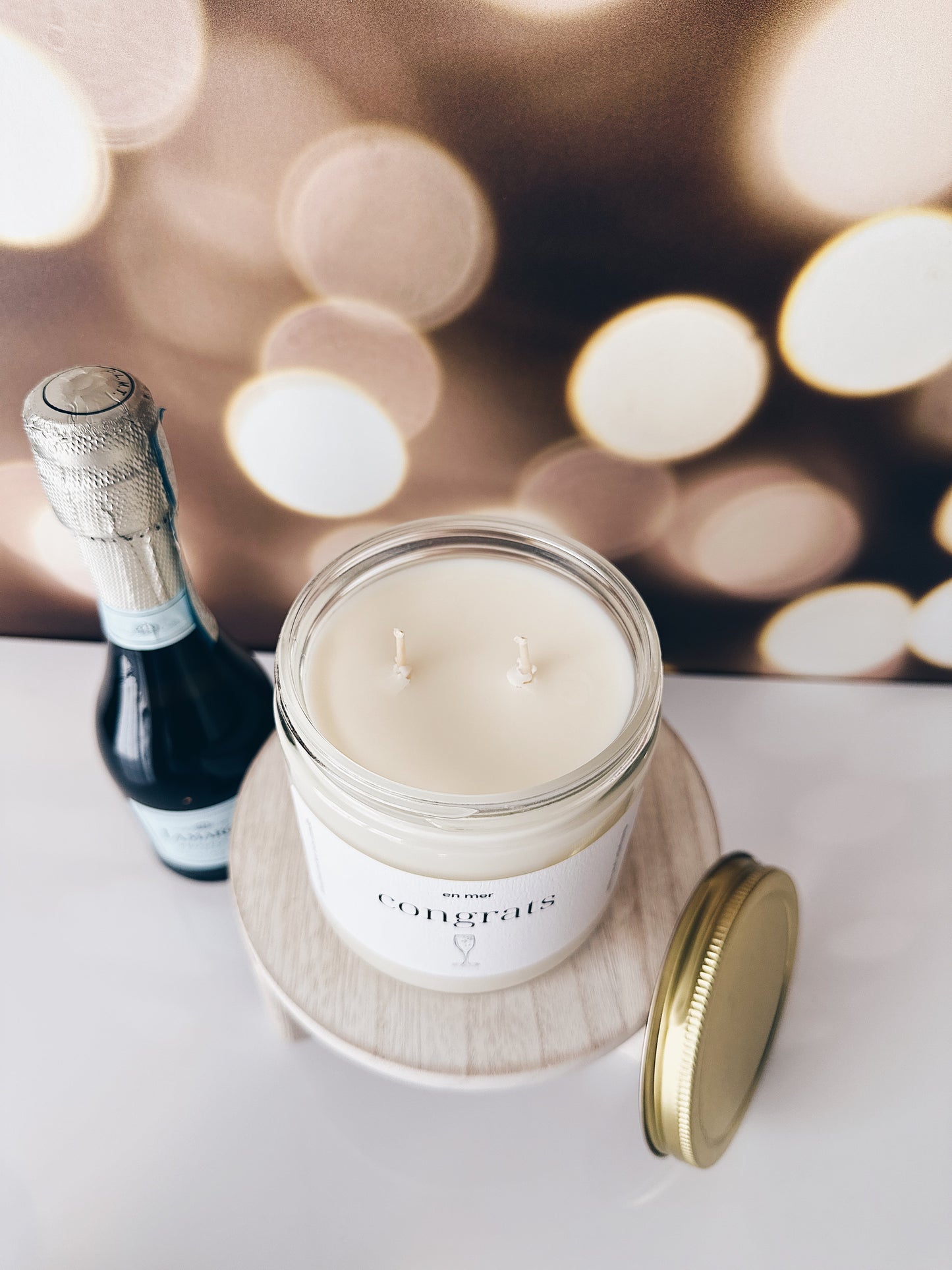 en mer | congrats | soy wax candle