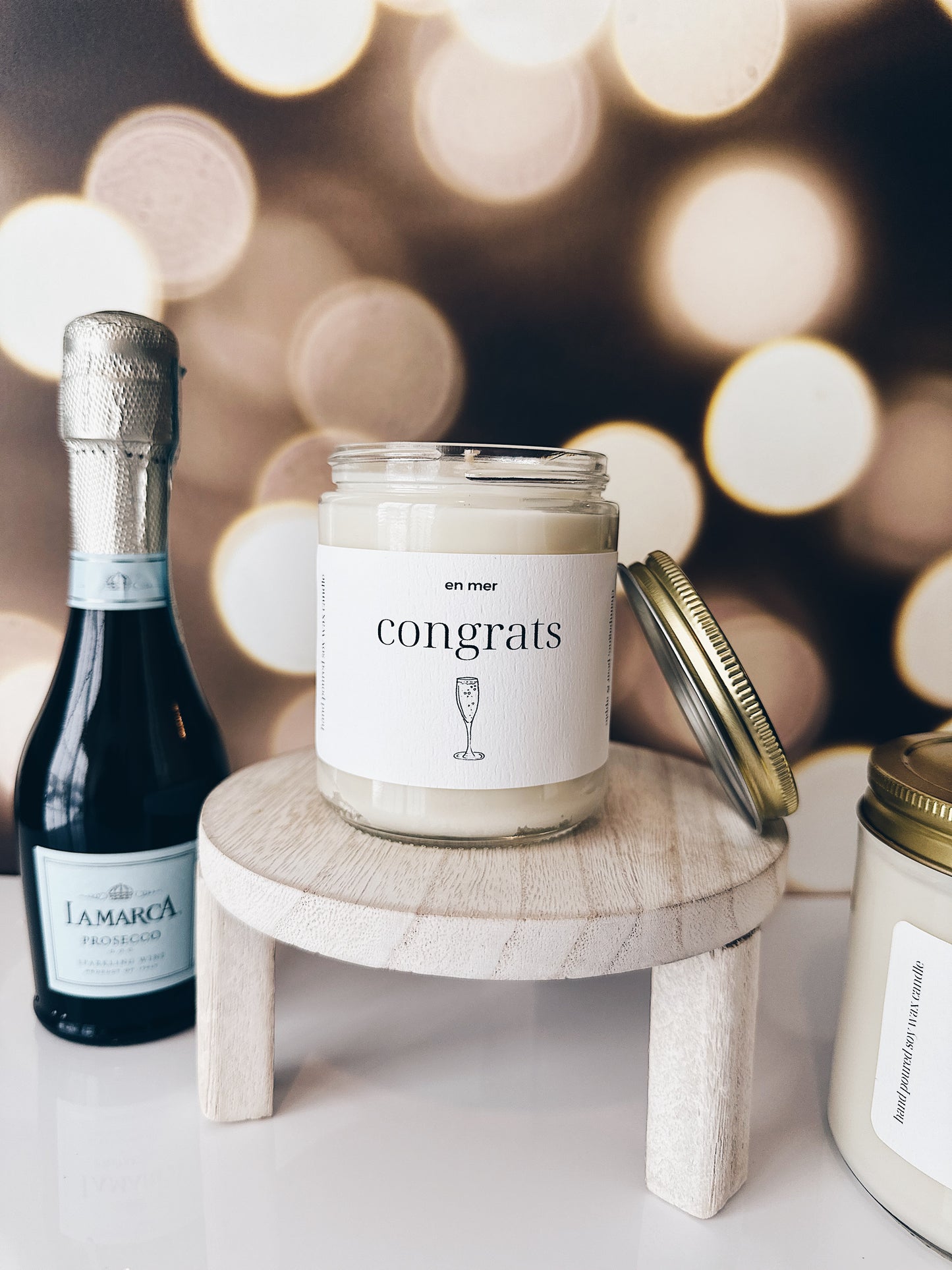 en mer | congrats | soy wax candle